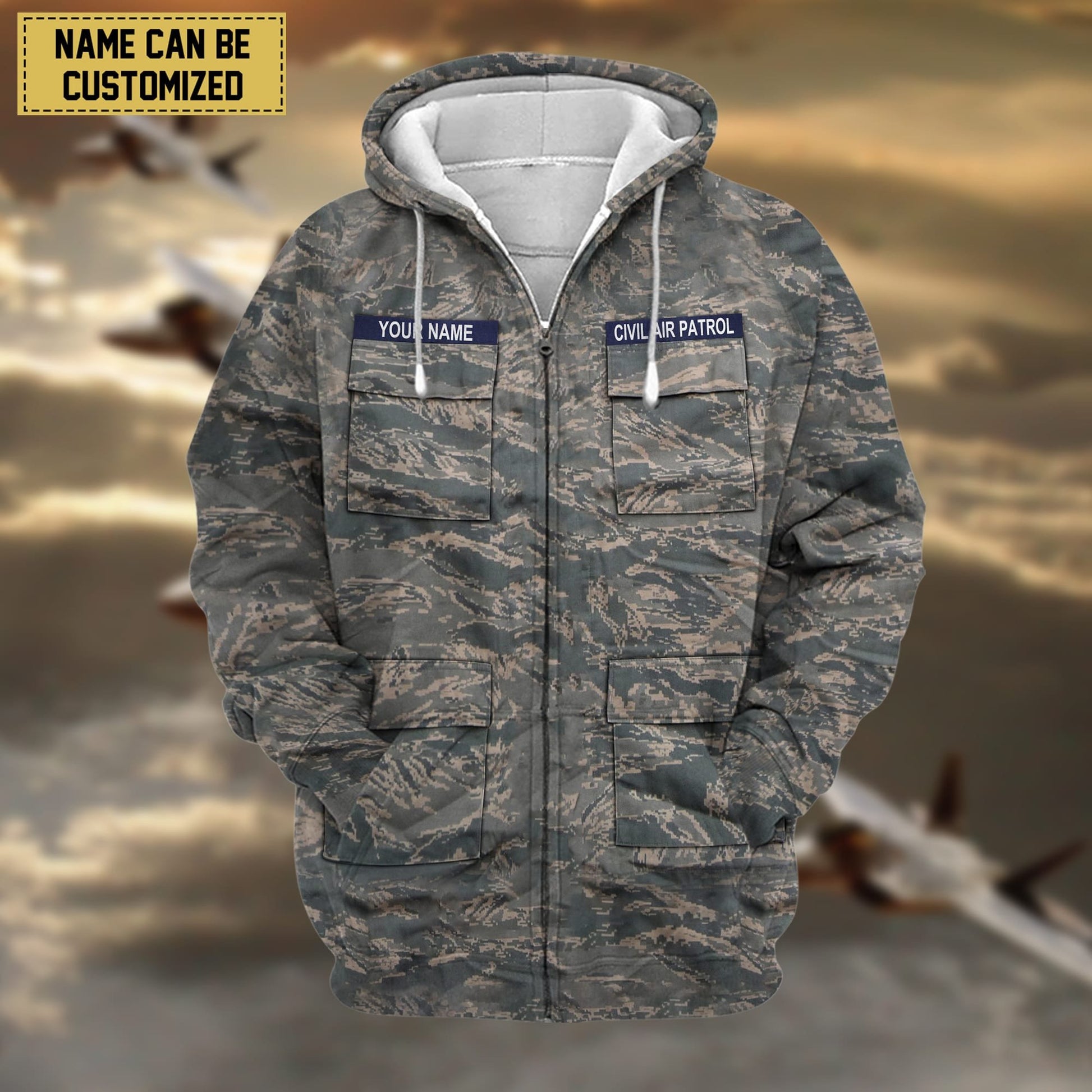 Premium Personalized US Veteran Zip Hoodie APVC080808