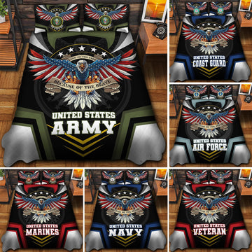Premium Eagle US Veteran Bedding Set APVC220802