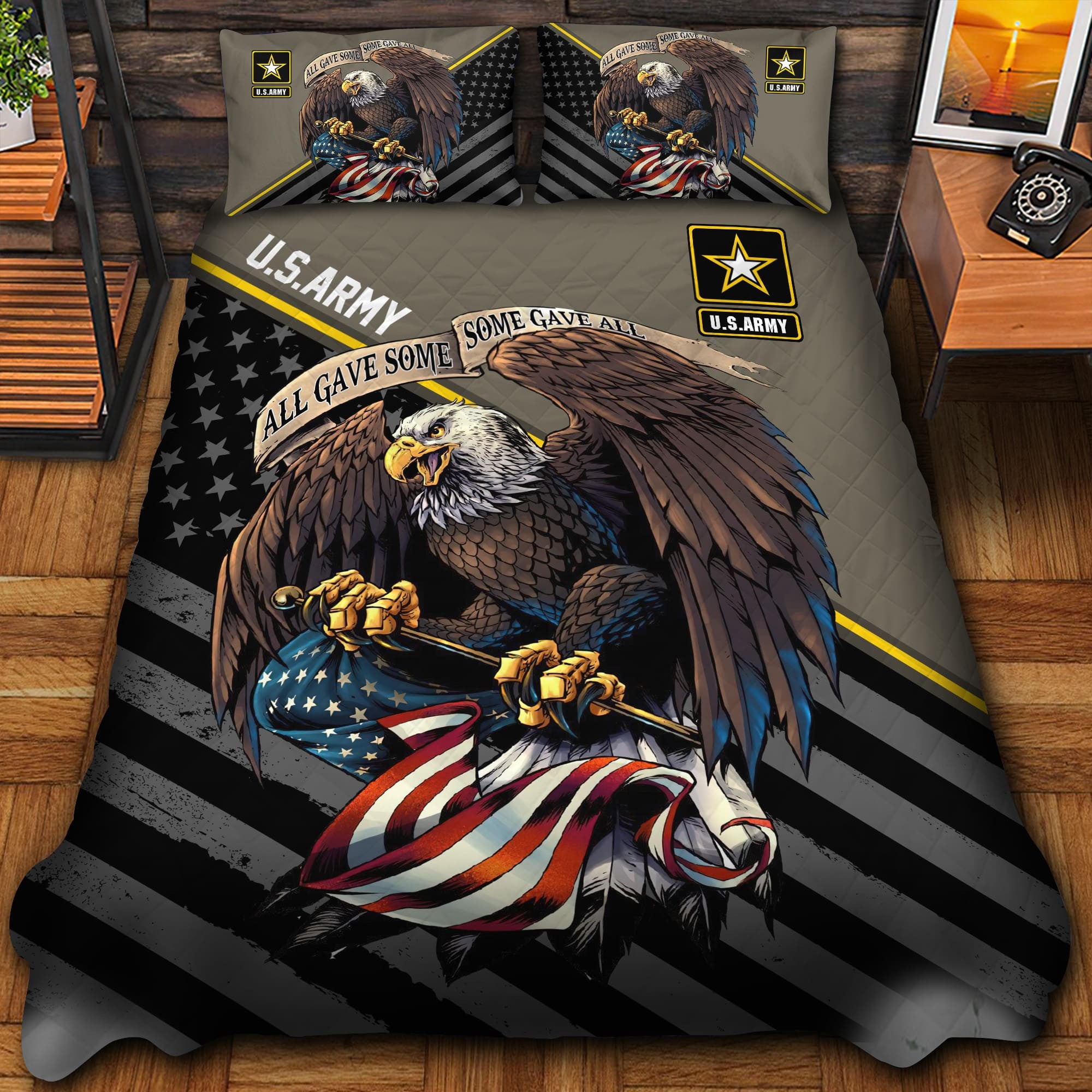 Premium All Gave Some Some Gave All US Veteran Bedding Set APVC290802