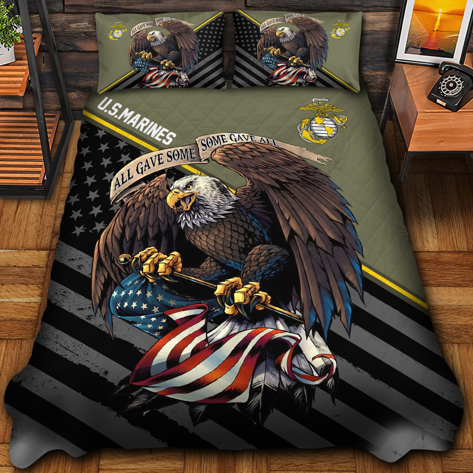 Premium All Gave Some Some Gave All US Veteran Bedding Set APVC290802