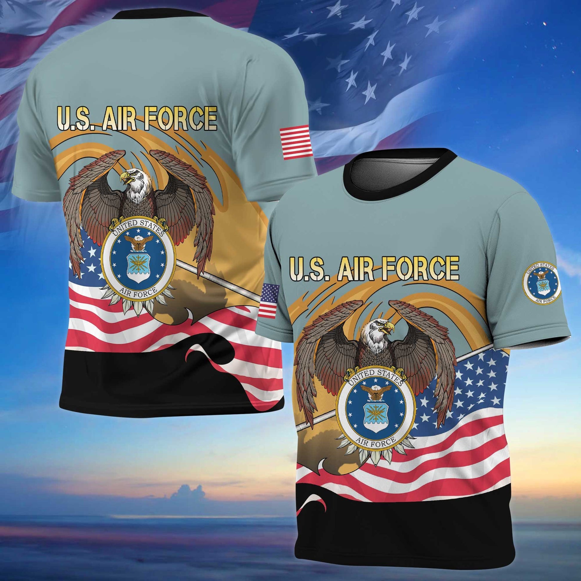 Premium Eagle US Veteran T-Shirt APVC290904