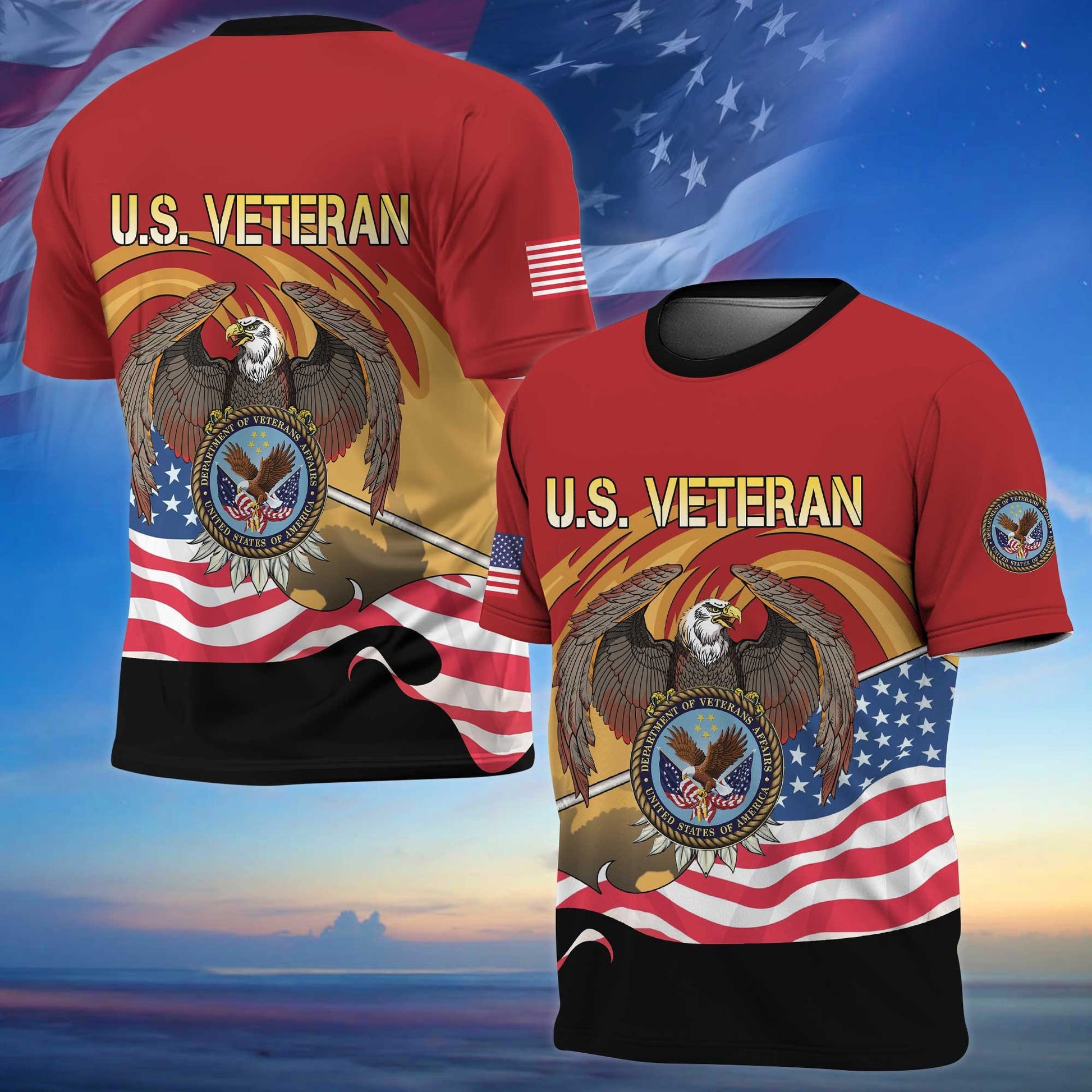 Premium Eagle US Veteran T-Shirt APVC290904