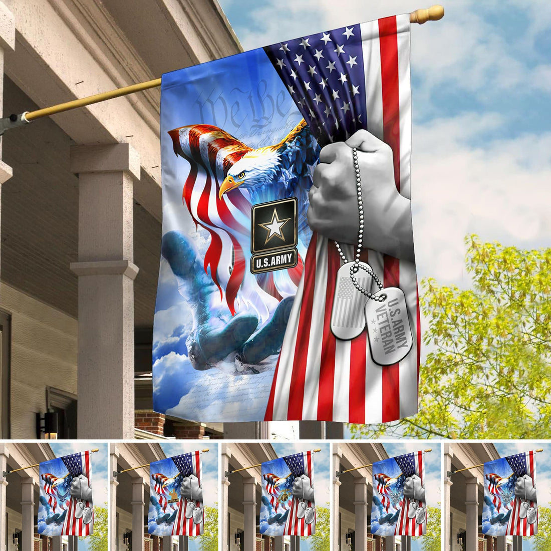 Premium American Pride US Veteran Flag APVC061002