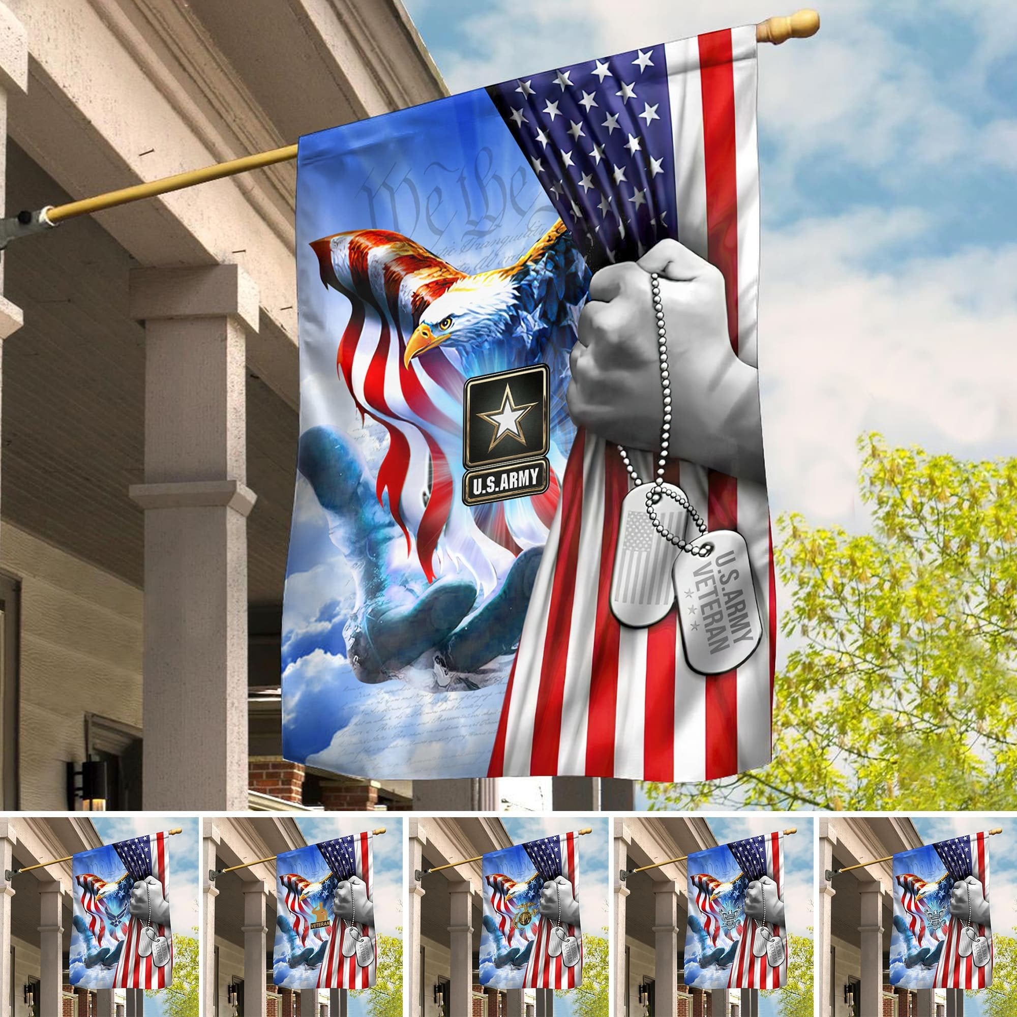 Premium American Pride US Veteran Flag APVC061002