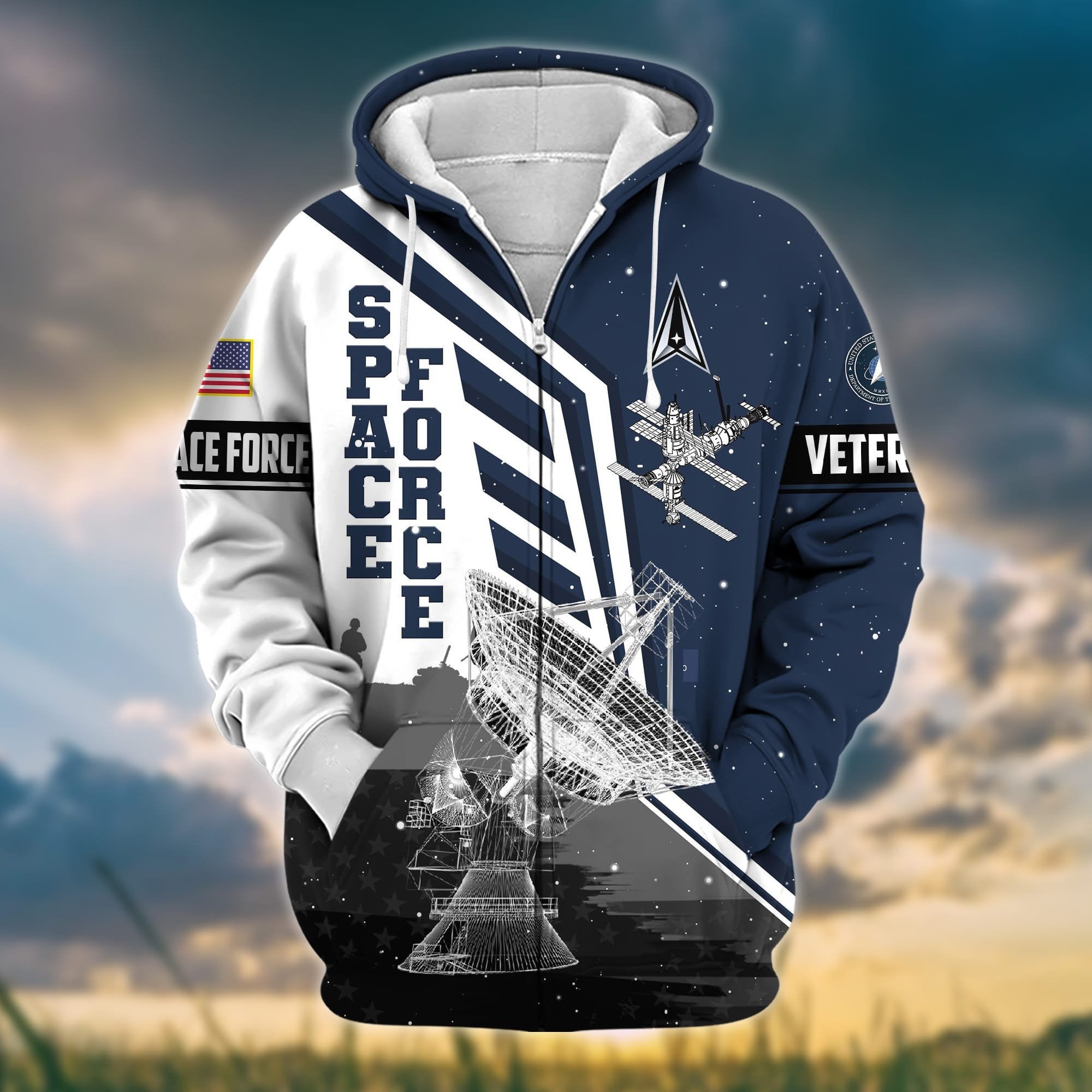 Premium Honoring All Who Served US Veteran Zip Hoodie APVC161002