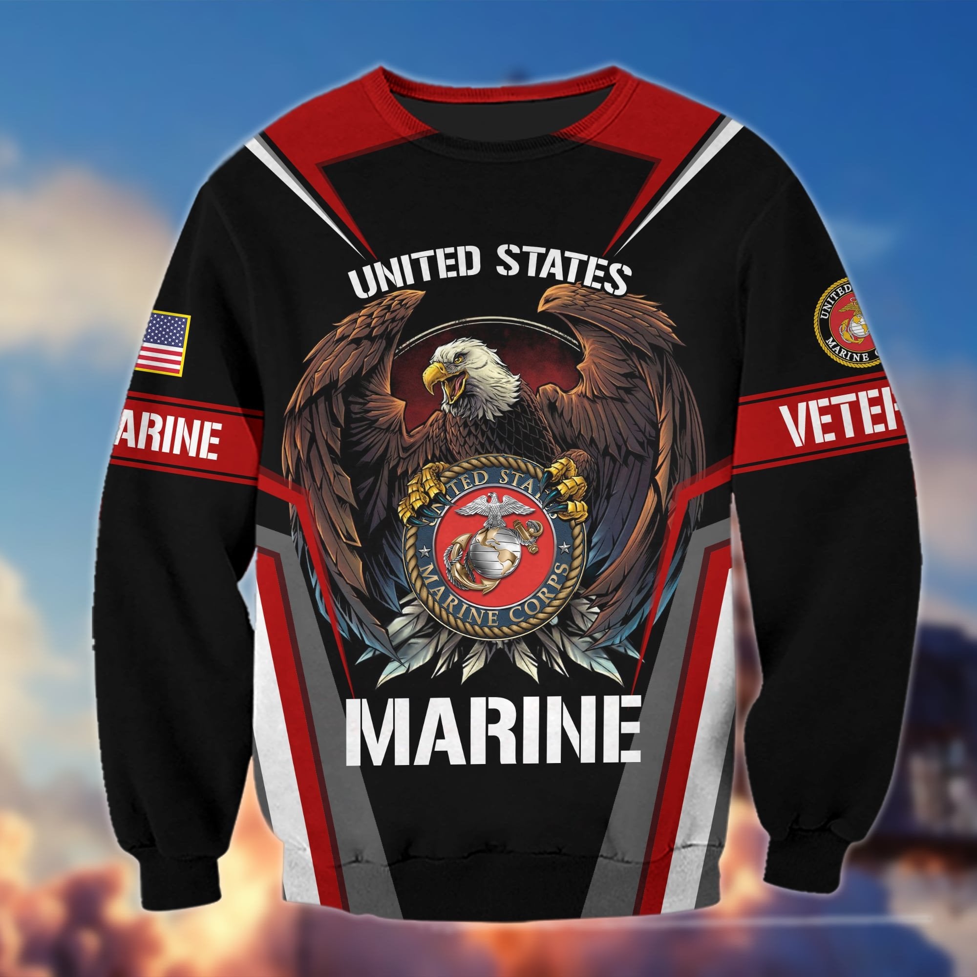 Premium Multiservice US Veteran Sweatshirt APVC271010