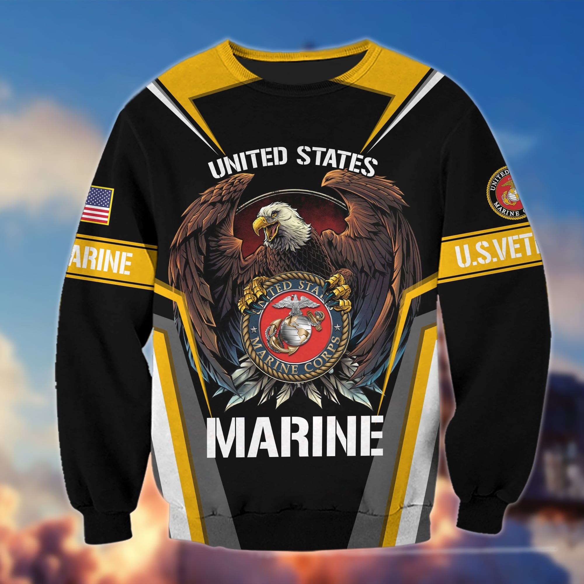 Premium Multiservice US Veteran Sweatshirt APVC271010