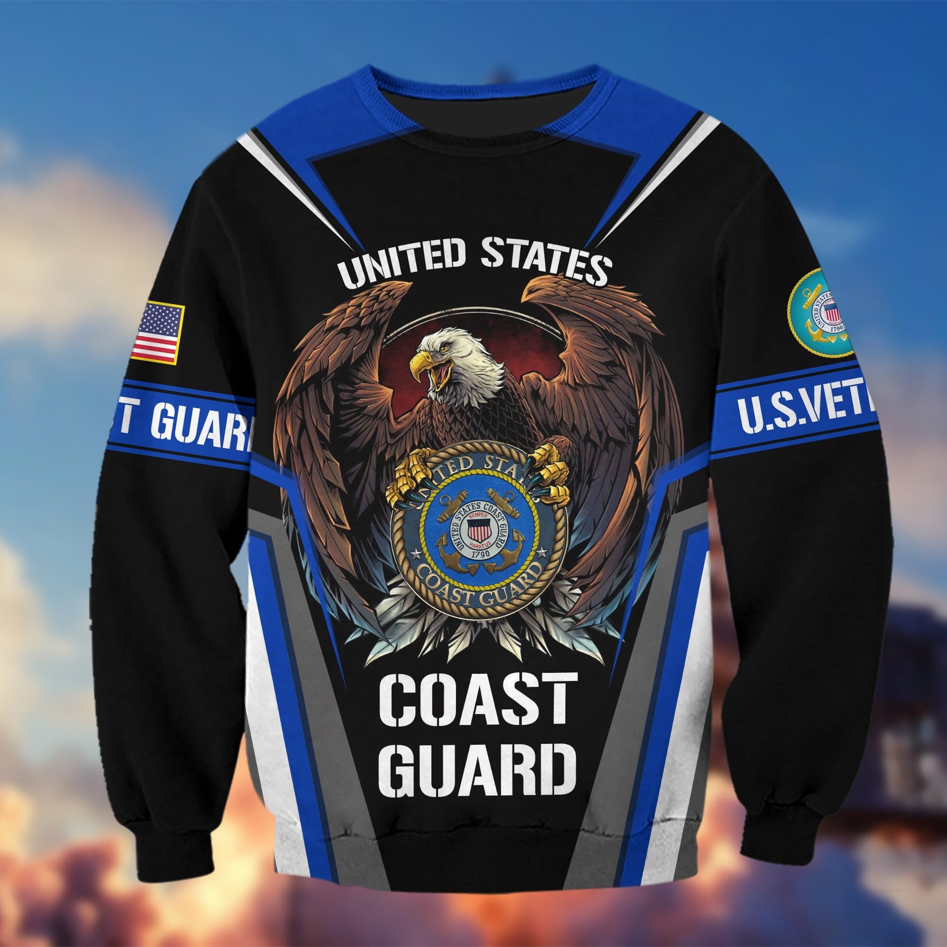 Premium Multiservice US Veteran Sweatshirt APVC271010