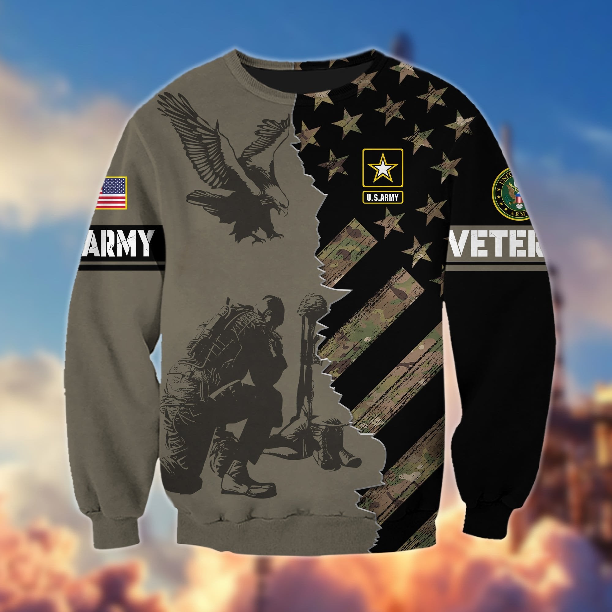 Premium Multiservice US Veteran Sweatshirt APVC031101