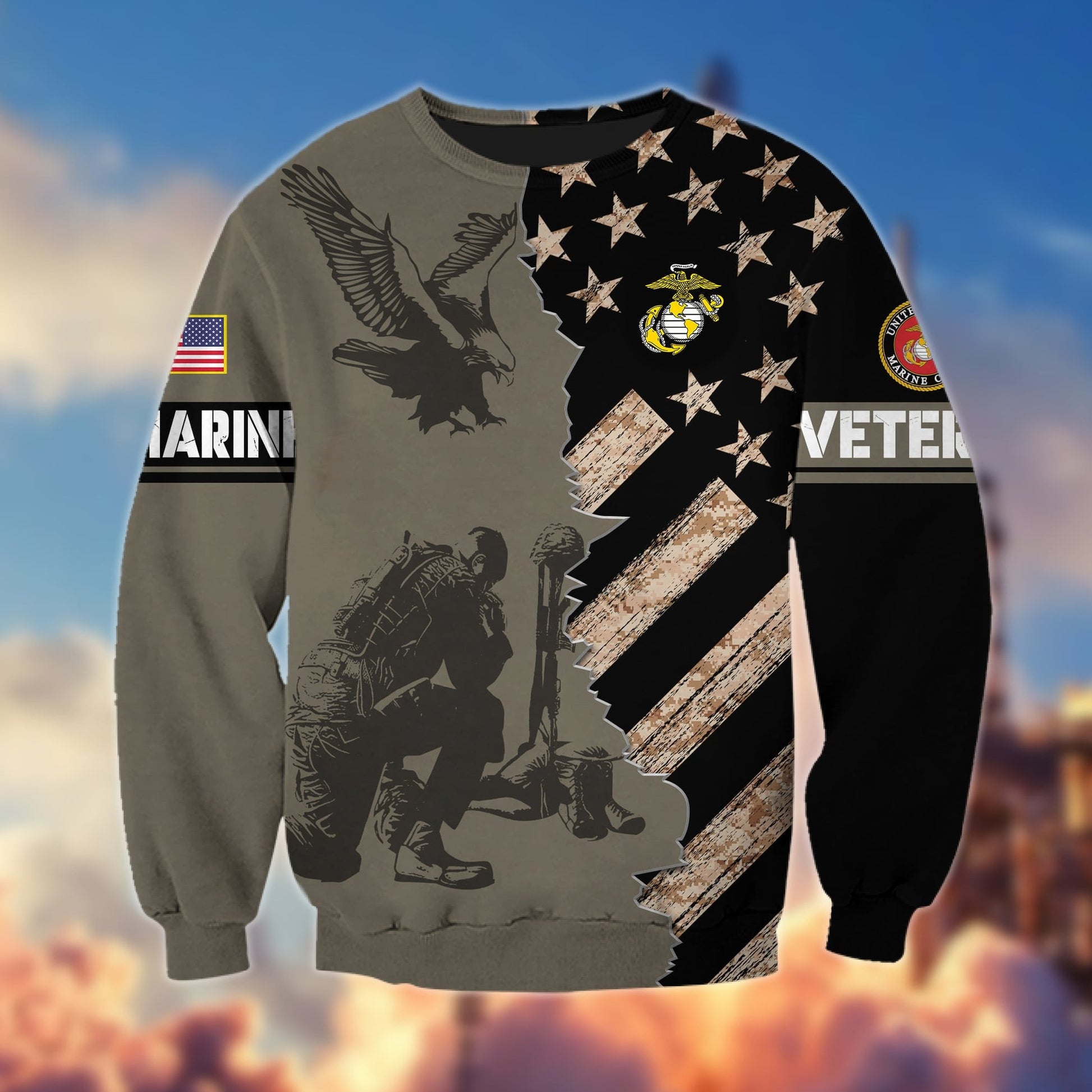 Premium Multiservice US Veteran Sweatshirt APVC031101