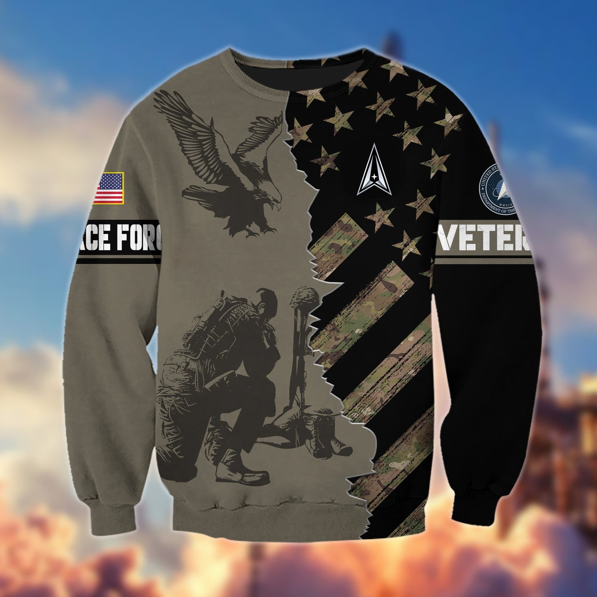 Premium Multiservice US Veteran Sweatshirt APVC031101