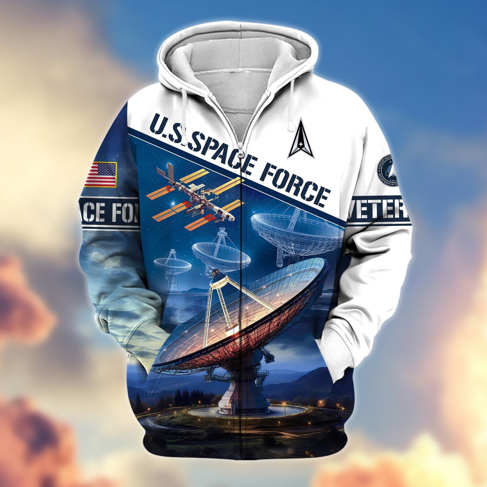Premium Proudly Served US Veteran Zip Hoodie APVC081101