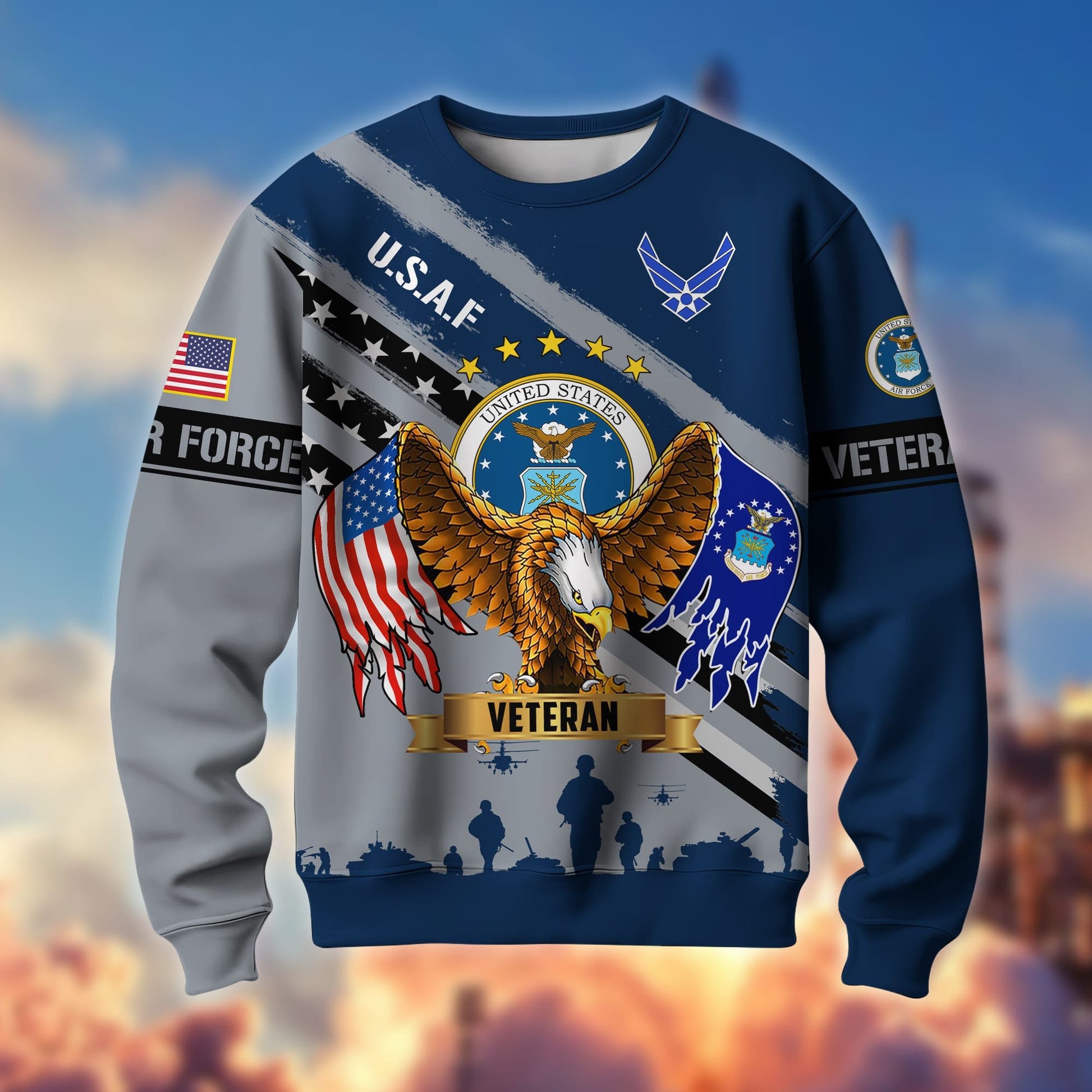 Premium Multiservice US Veteran Sweatshirt APVC221201