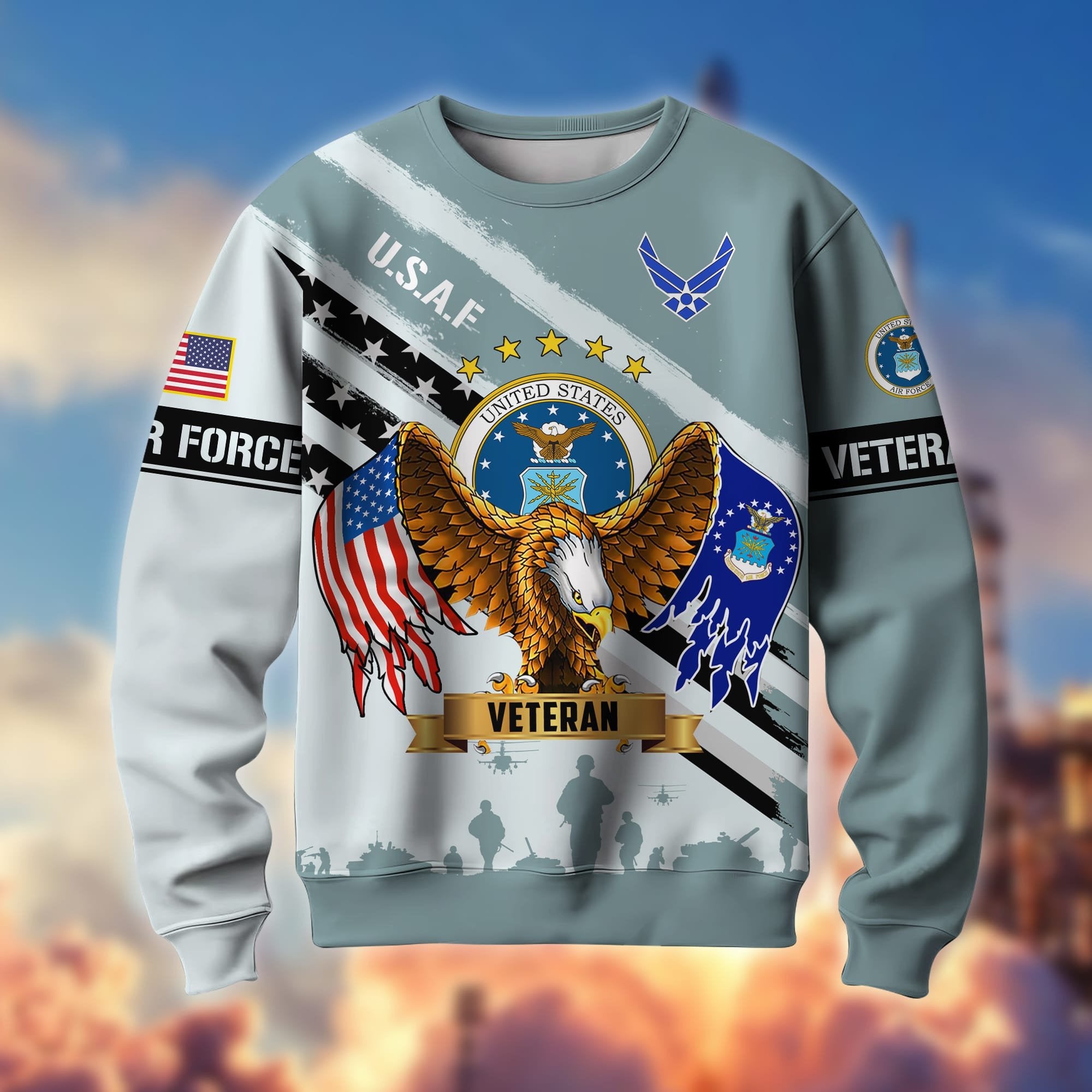 Premium Multiservice US Veteran Sweatshirt APVC221201