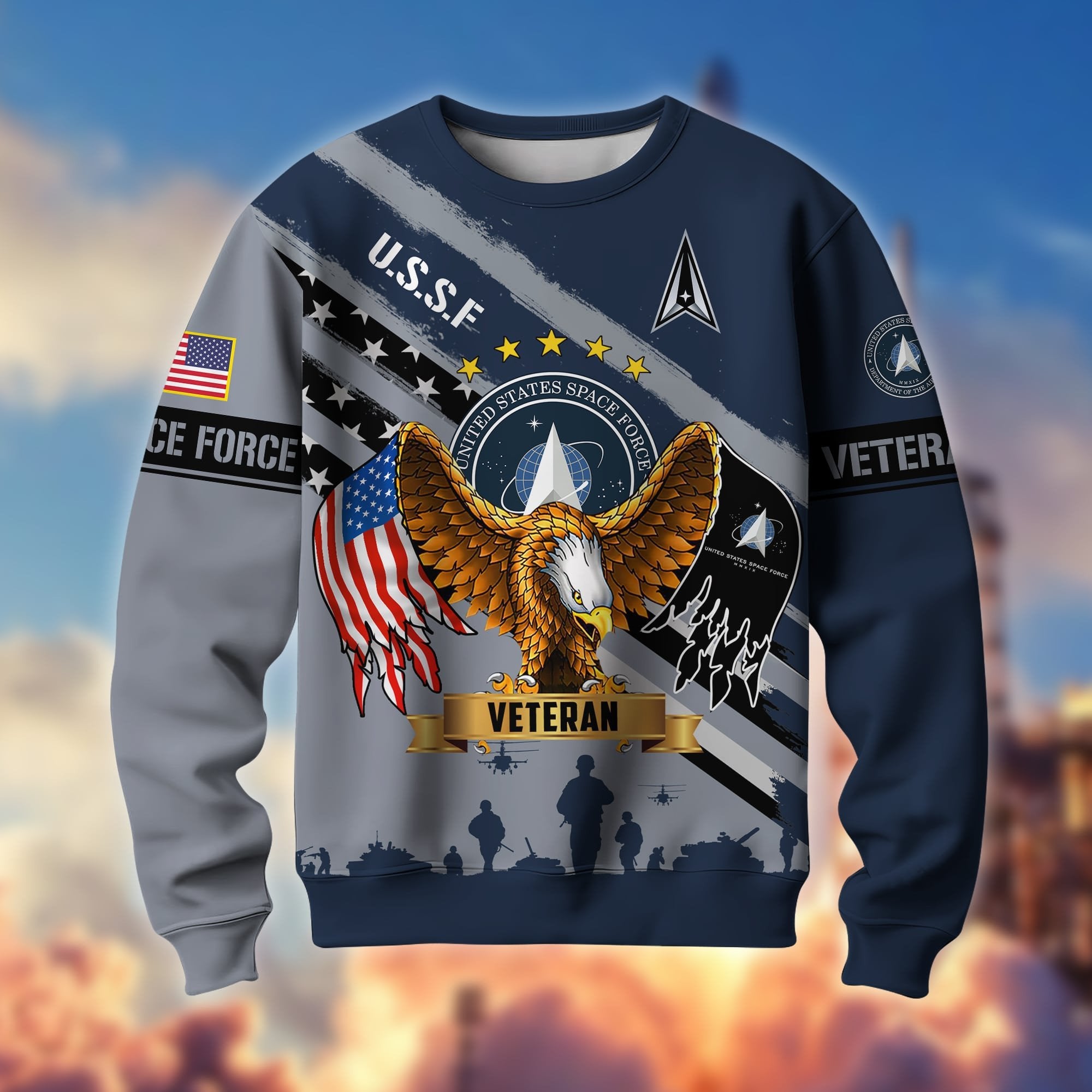 Premium Multiservice US Veteran Sweatshirt APVC221201