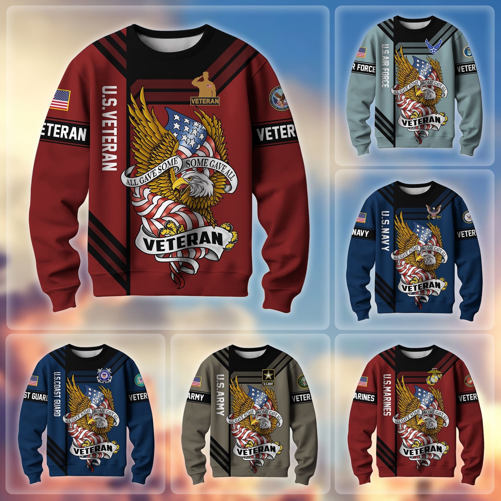 Premium All Gave Some Some Gave All US Veteran Sweatshirt APVC221202