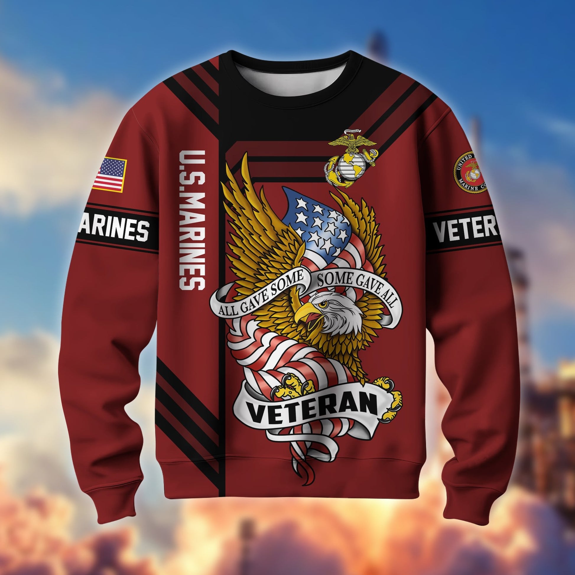 Premium All Gave Some Some Gave All US Veteran Sweatshirt APVC221202