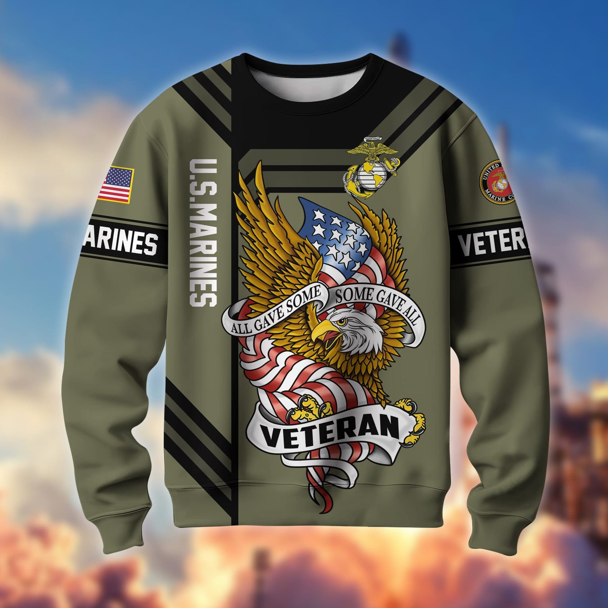 Premium All Gave Some Some Gave All US Veteran Sweatshirt APVC221202