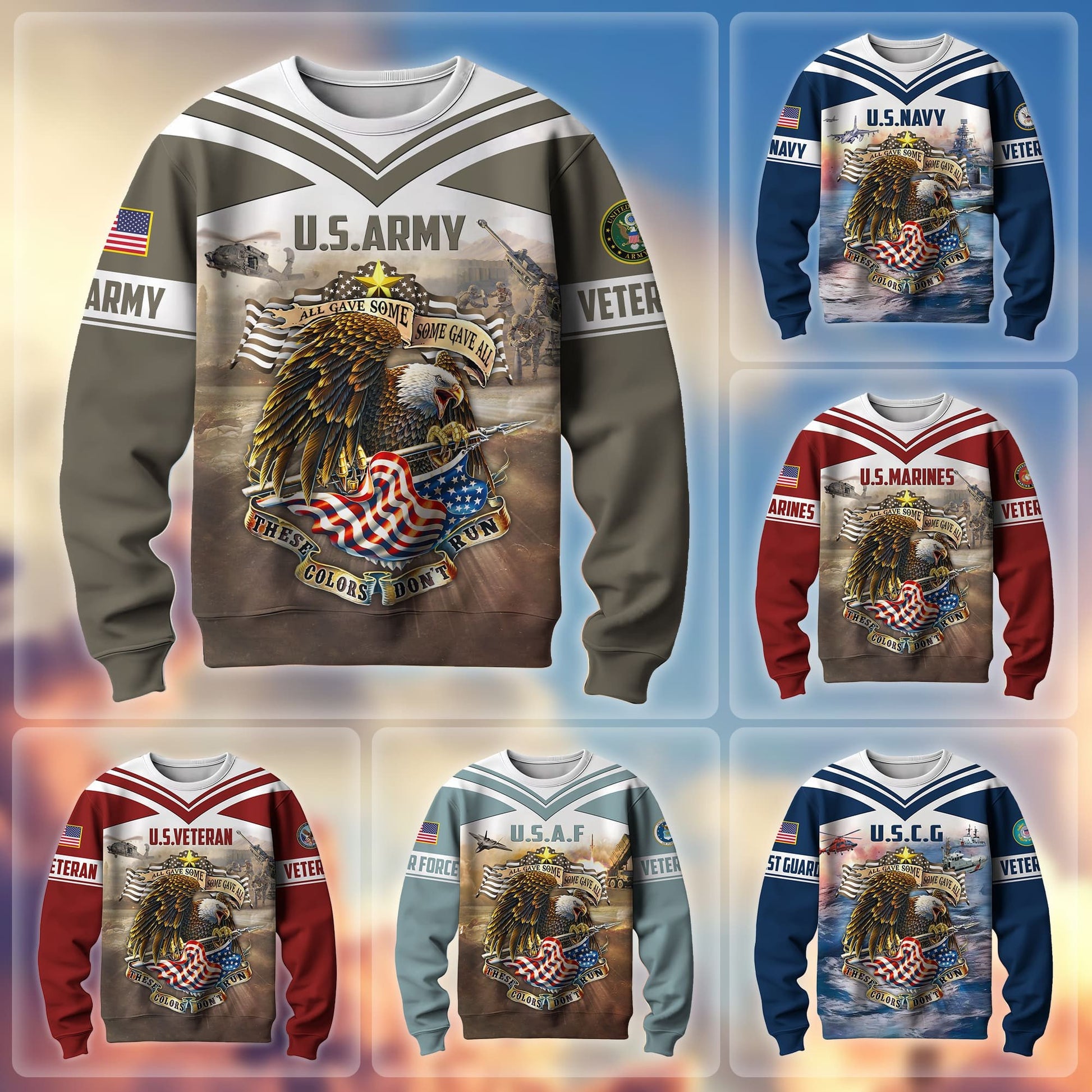 Premium These Colors Don't Run US Veteran Sweatshirt APVC271201