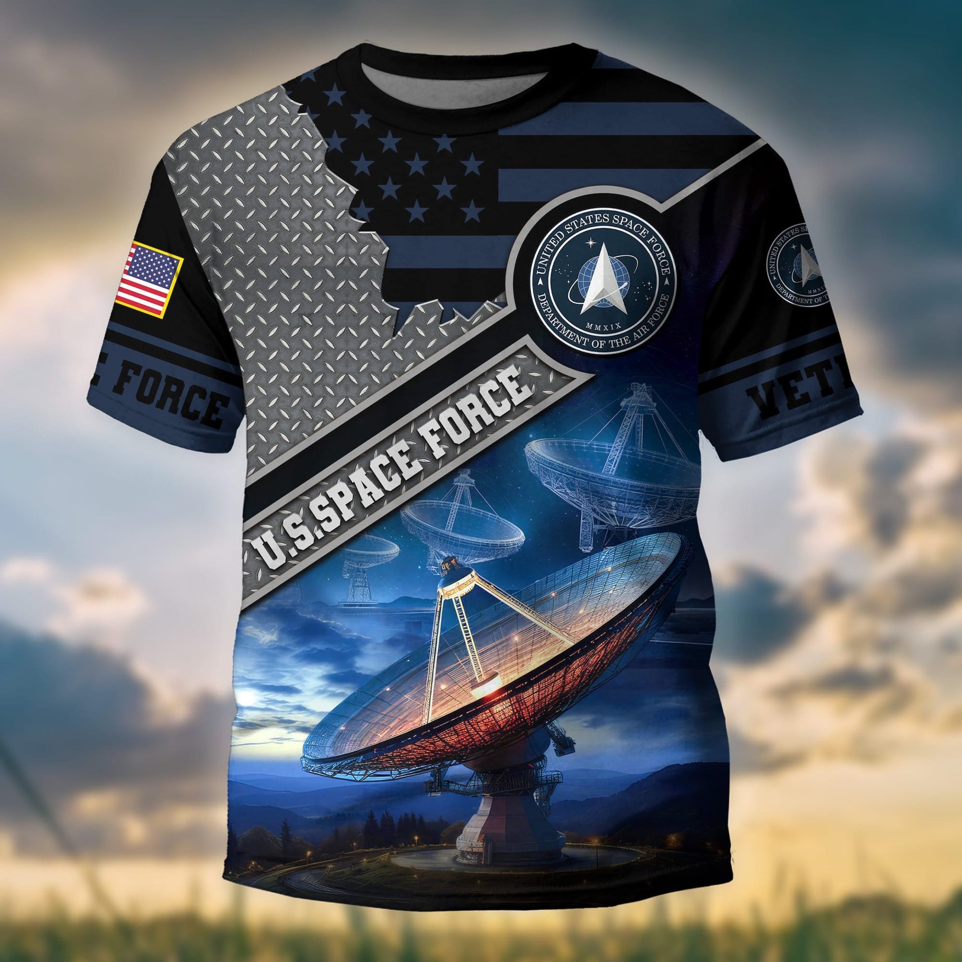 Premium Multiservice US Veteran T-Shirt APVC080101