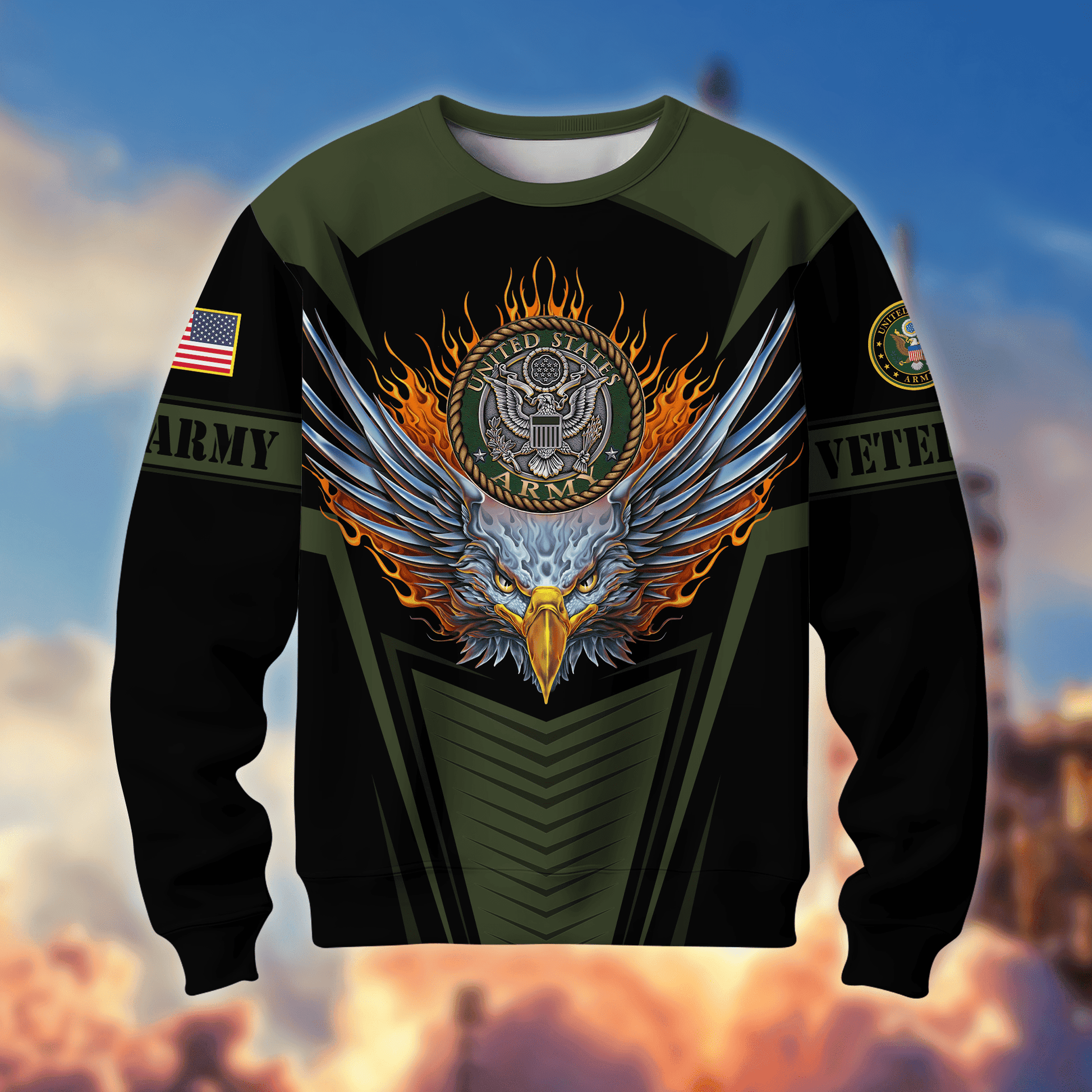 Premium Multiservice US Veteran Sweatshirt APVC160101