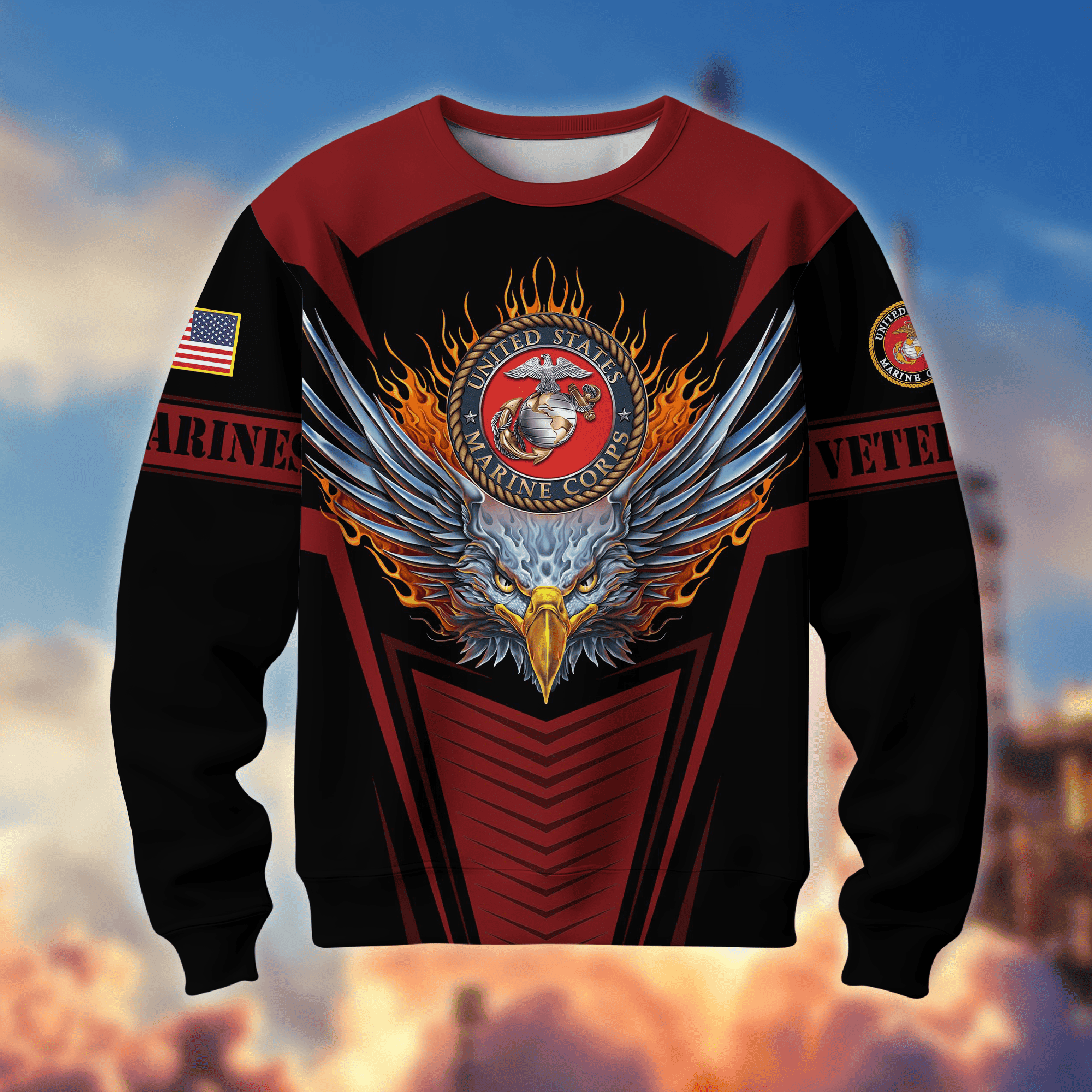 Premium Multiservice US Veteran Sweatshirt APVC160101