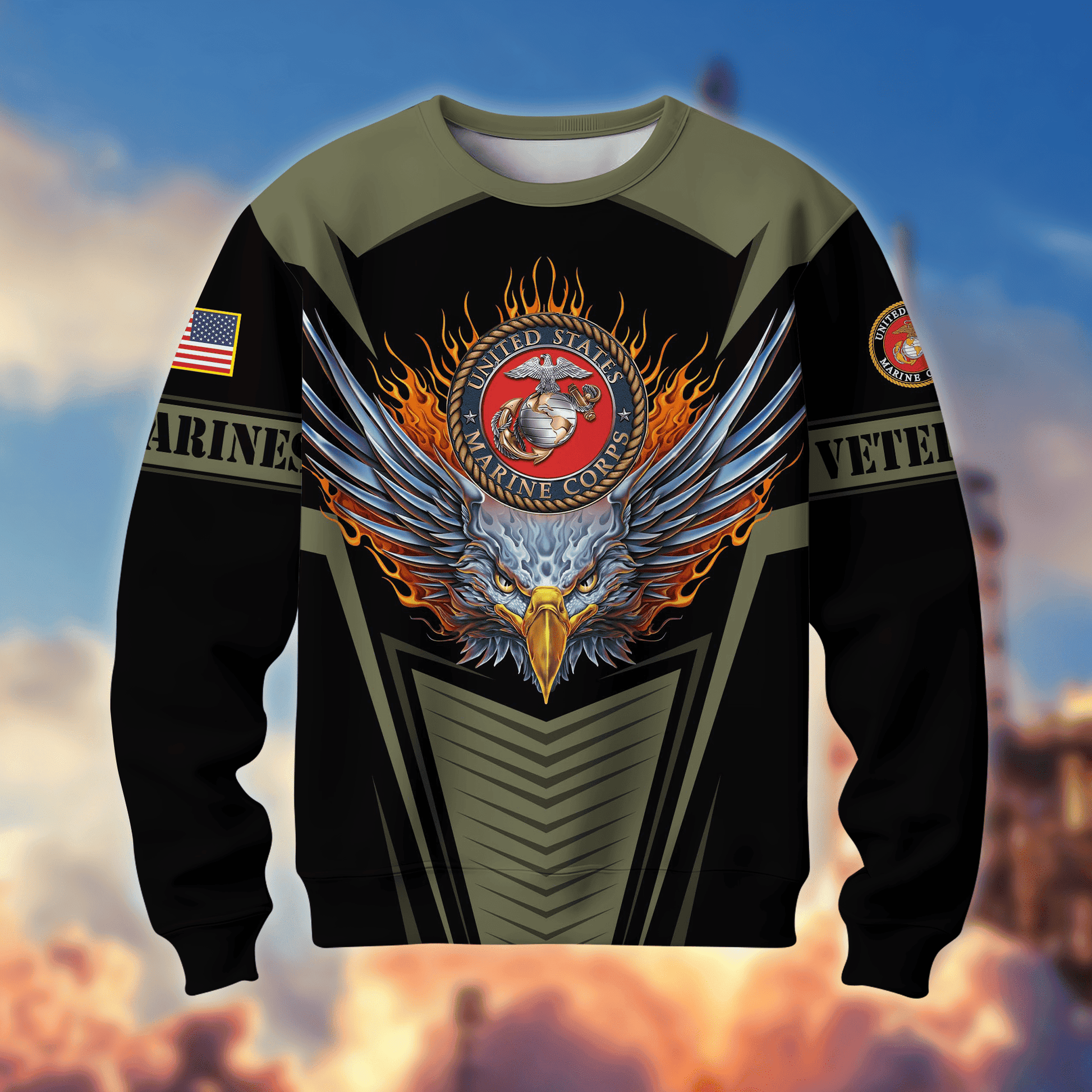 Premium Multiservice US Veteran Sweatshirt APVC160101