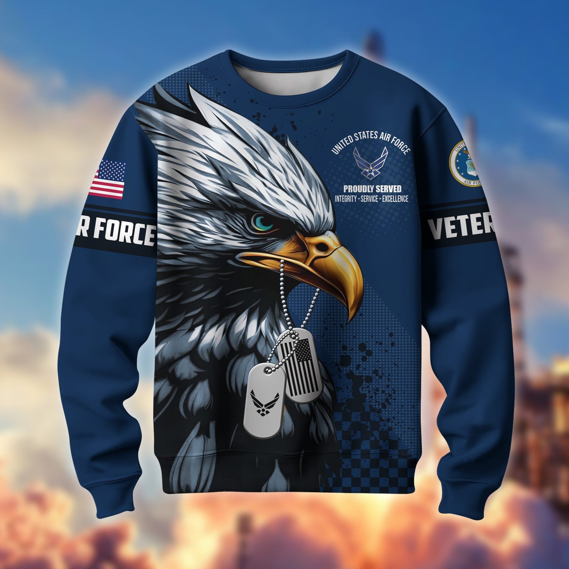 Premium Eagle US Veterans Sweatshirt APVC230102