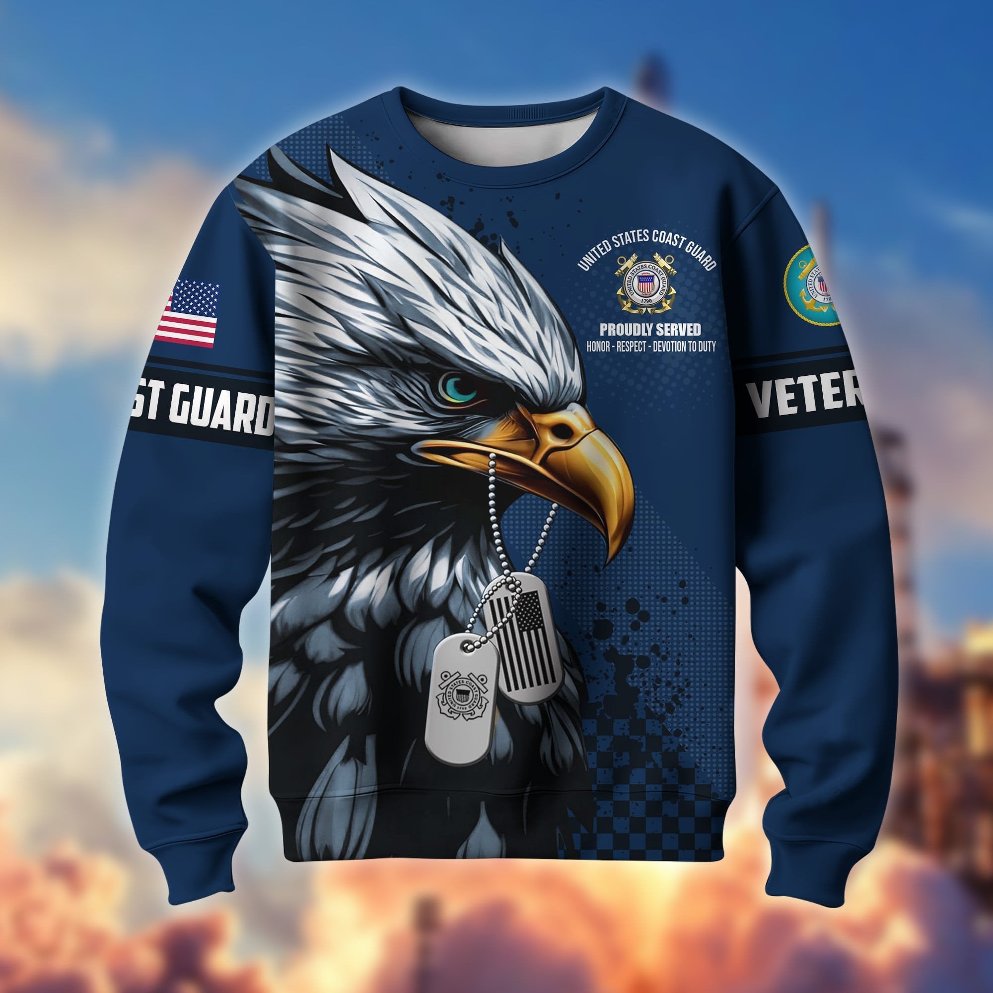Premium Eagle US Veterans Sweatshirt APVC230102