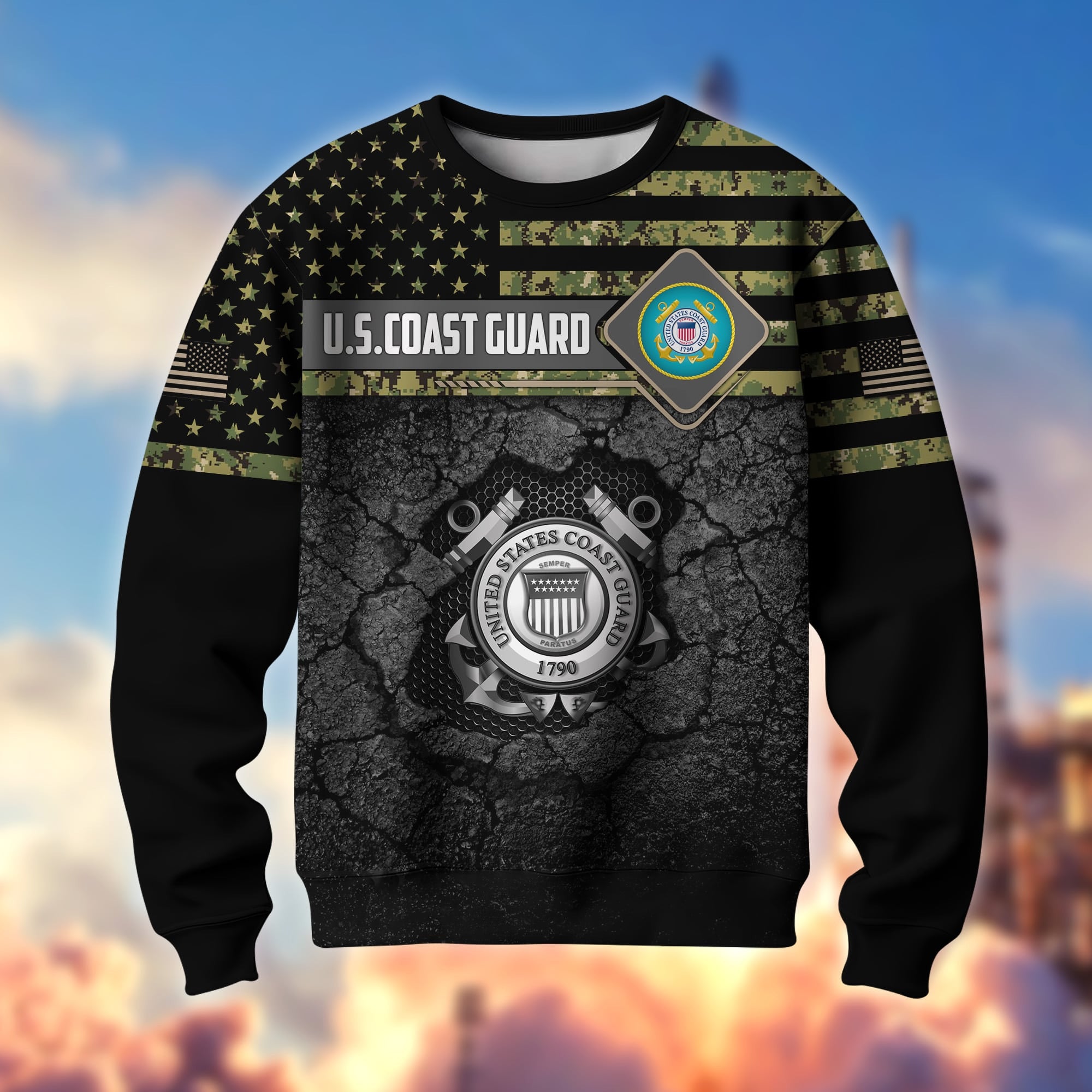 Premium Multiple US Military Services US Veterans Sweatshirt APVC230103