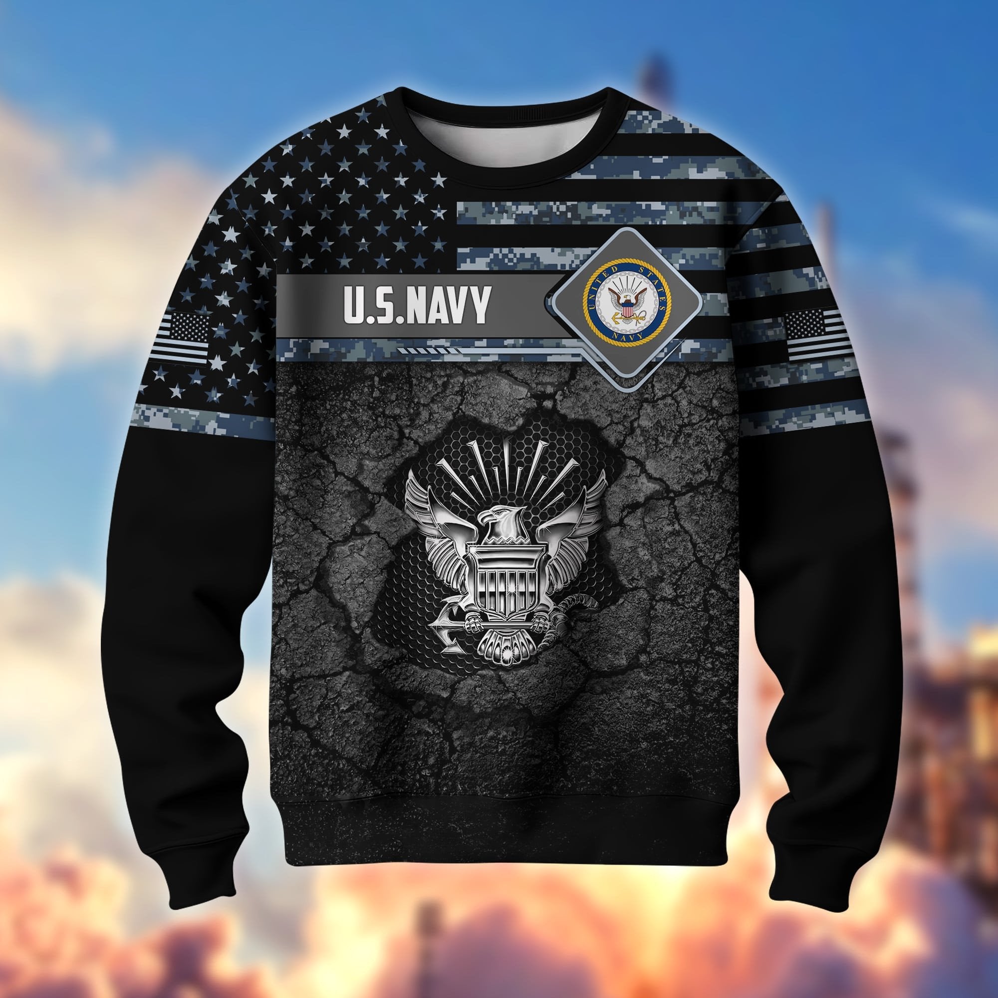 Premium Multiple US Military Services US Veterans Sweatshirt APVC230103
