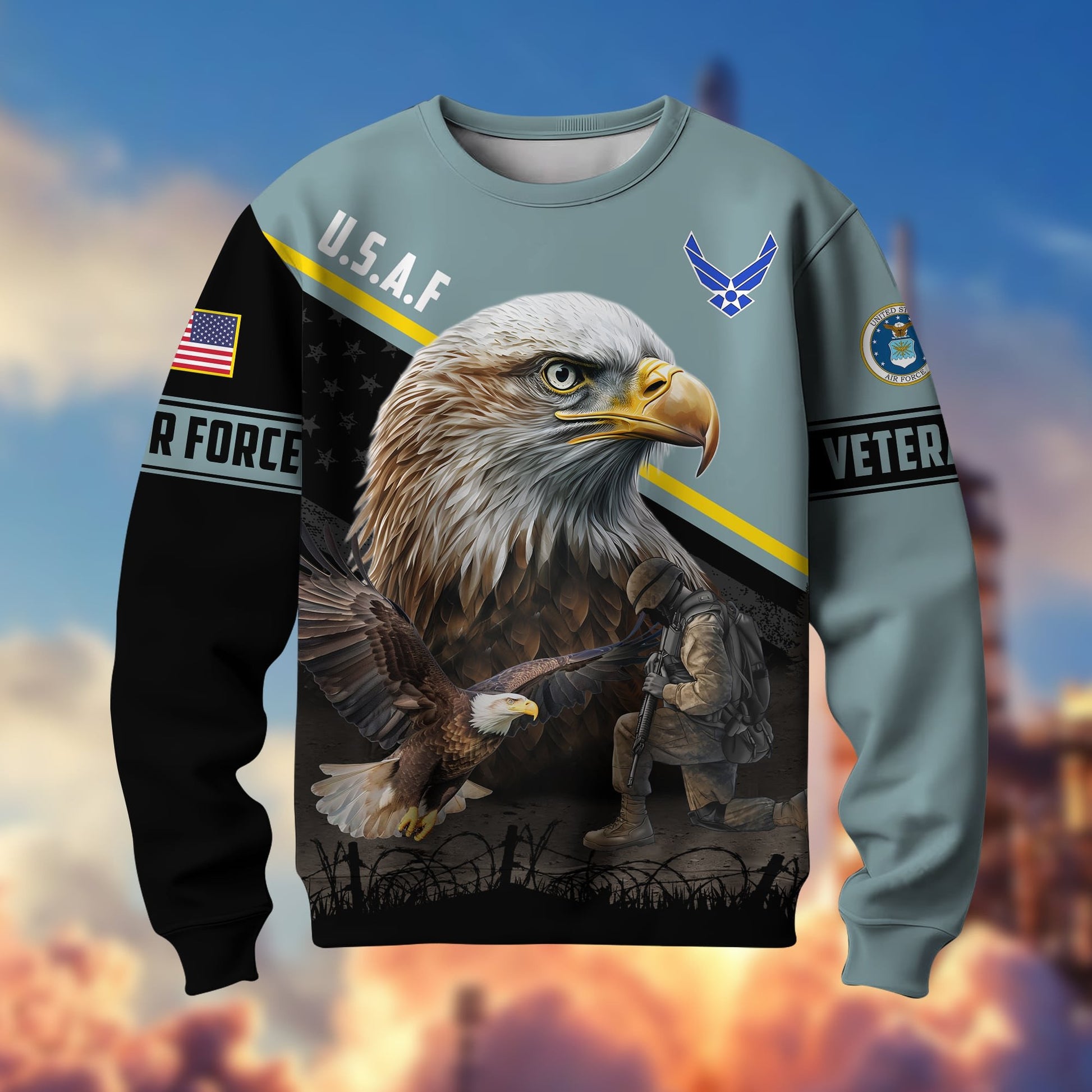 Premium US Multiple Service US Veterans Sweatshirt APVC030202