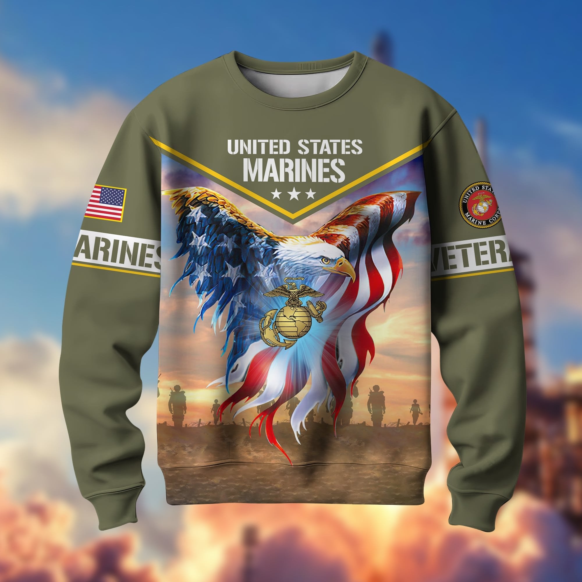 Premium American Pride US Veterans Sweatshirt APVC030203