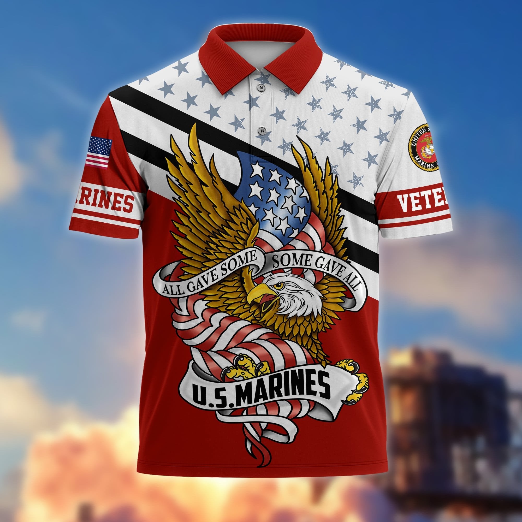 Premium All Gave Some Some Gave All US Veterans Polo Shirt APVC220203