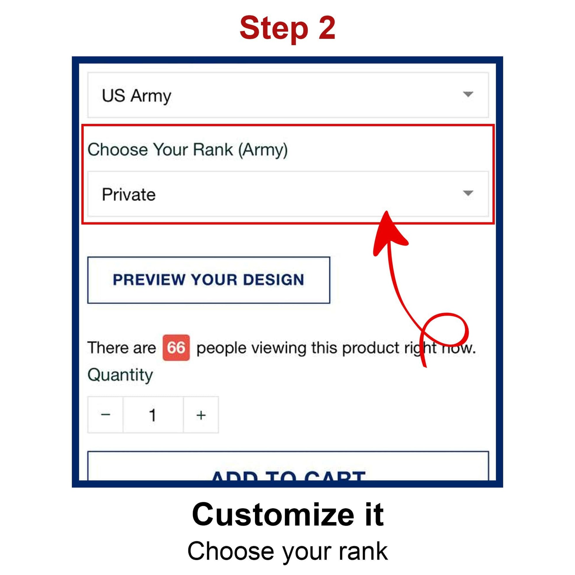 Premium Custom Rank US Veterans Cap APVC230201