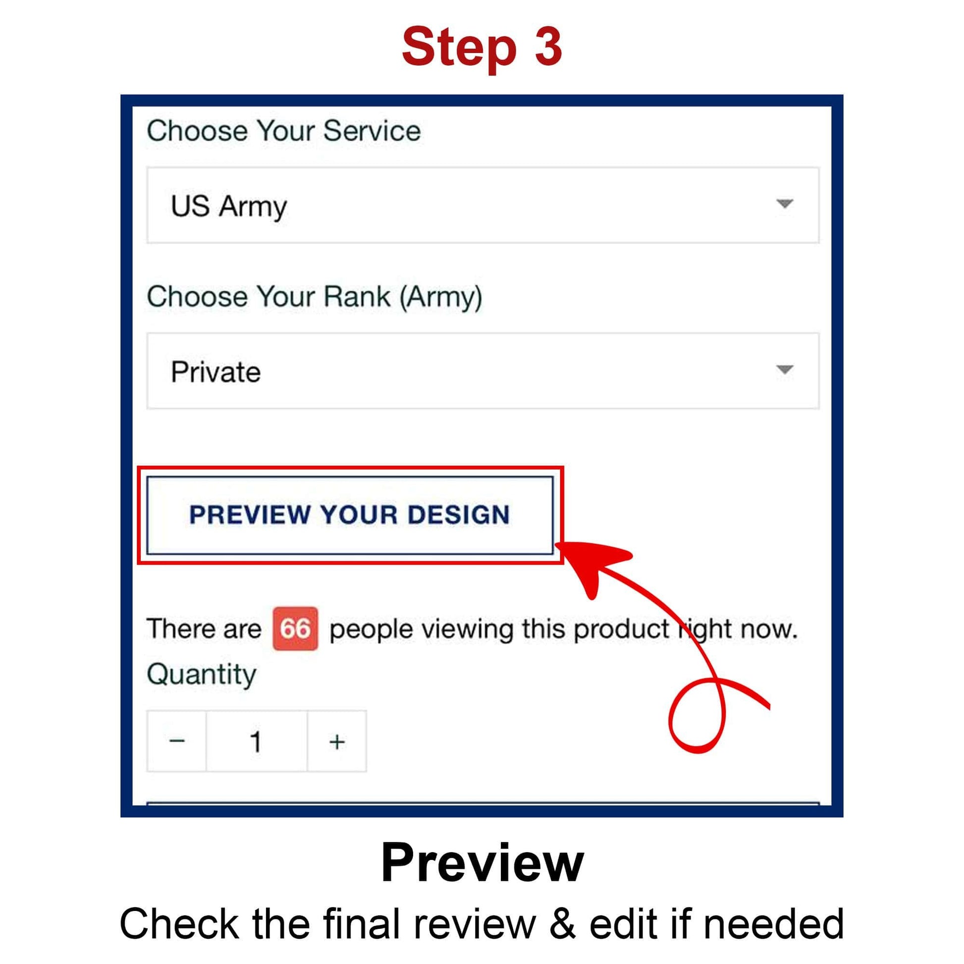 Premium Custom Rank US Veterans Cap APVC230201