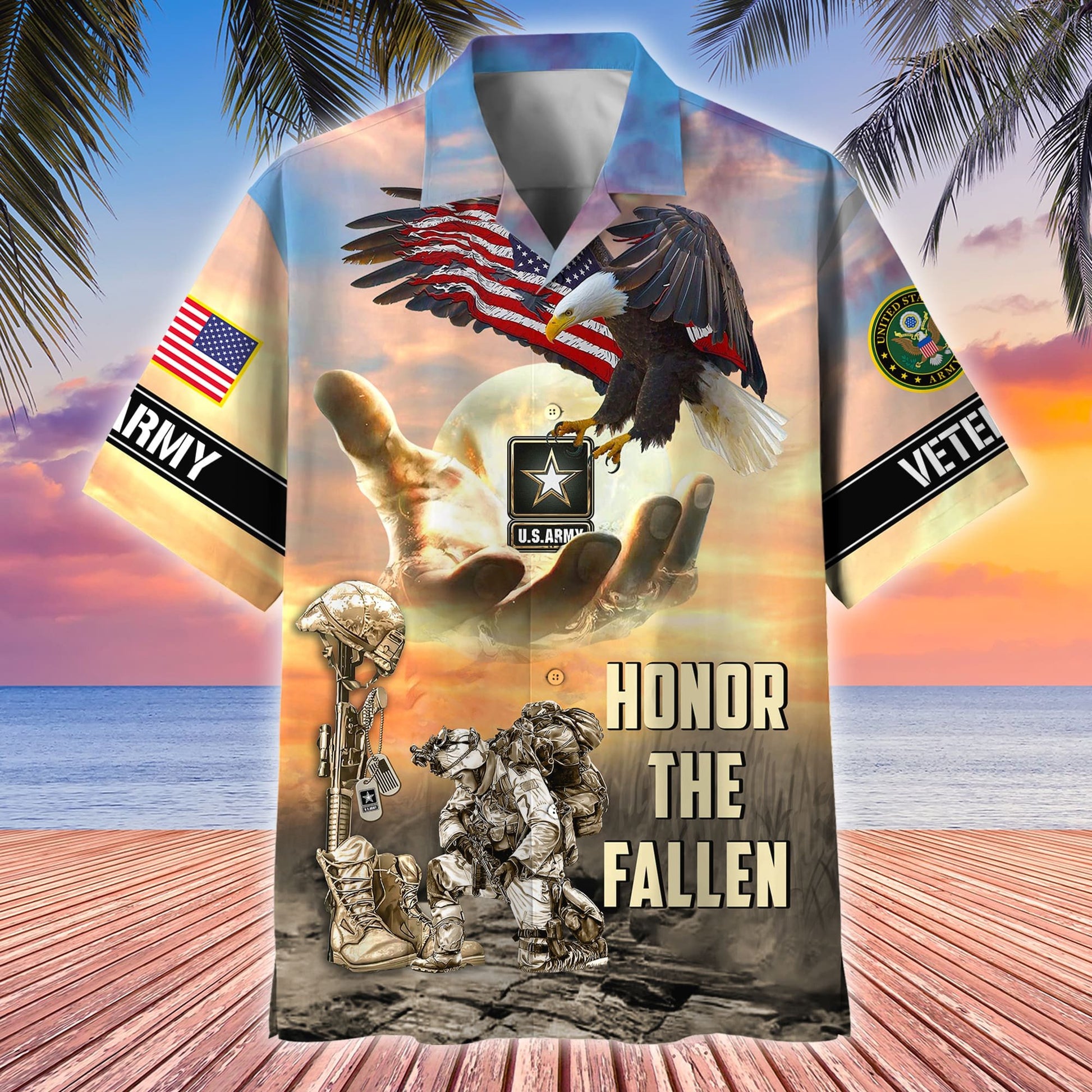 Premium Honor The Fallen US Veterans Hawaii Shirt APVC060301