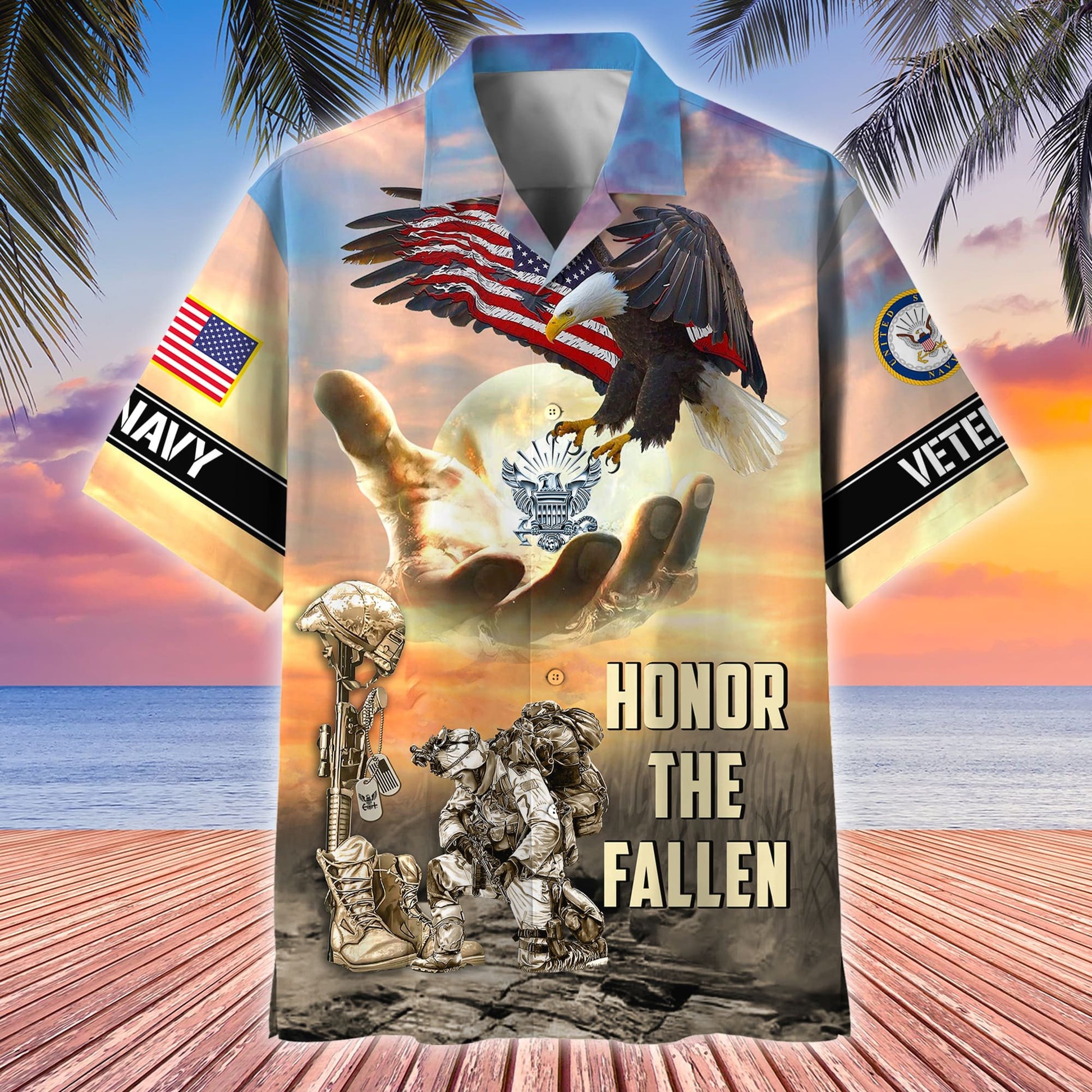 Premium Honor The Fallen US Veterans Hawaii Shirt APVC060301