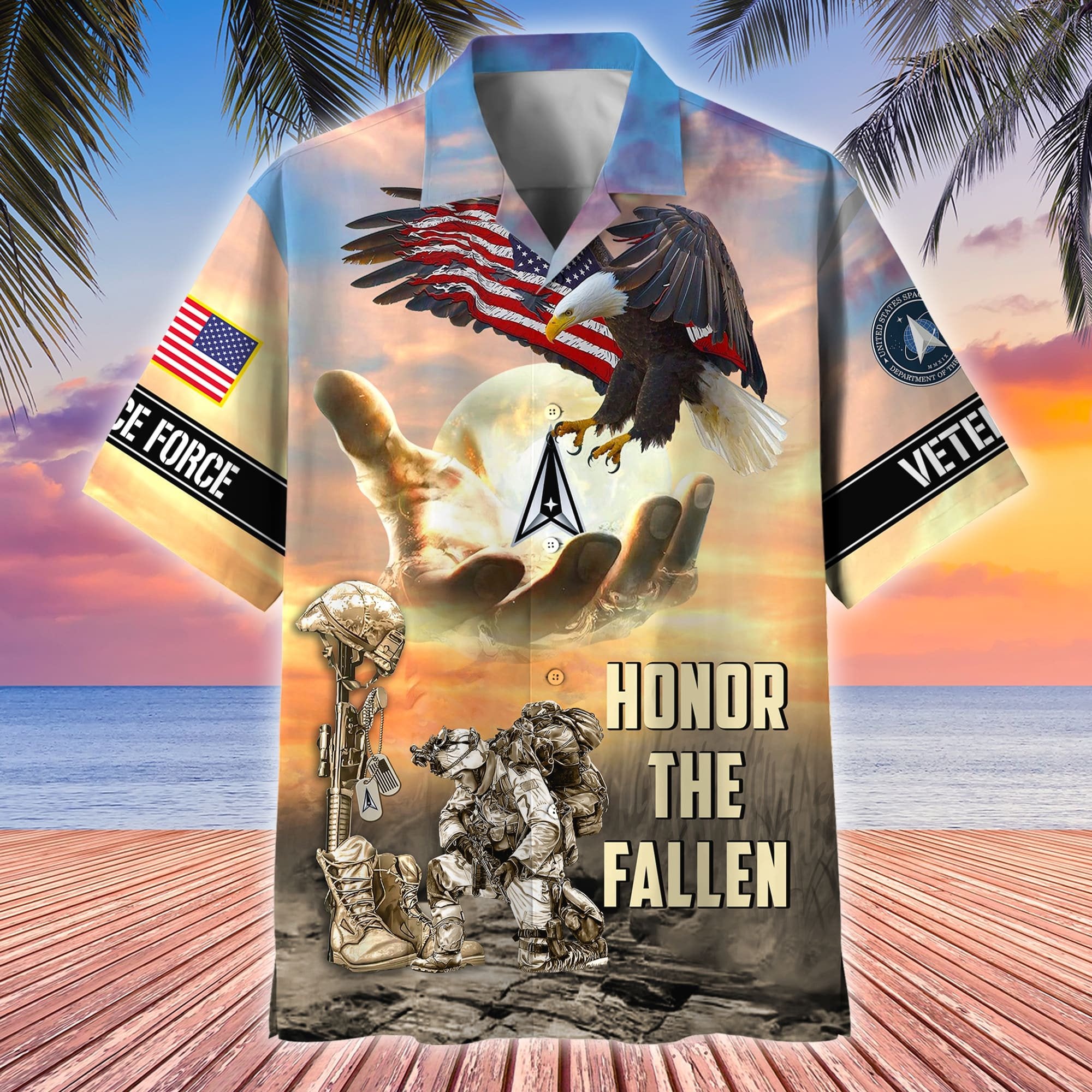 Premium Honor The Fallen US Veterans Hawaii Shirt APVC060301