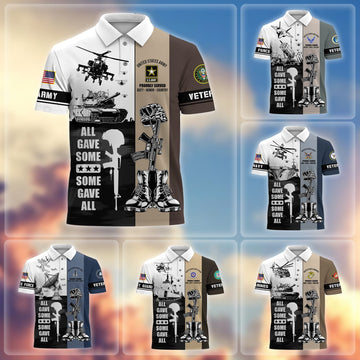 Premium All Gave Some Some Gave All US Veterans Polo Shirt APVC130303