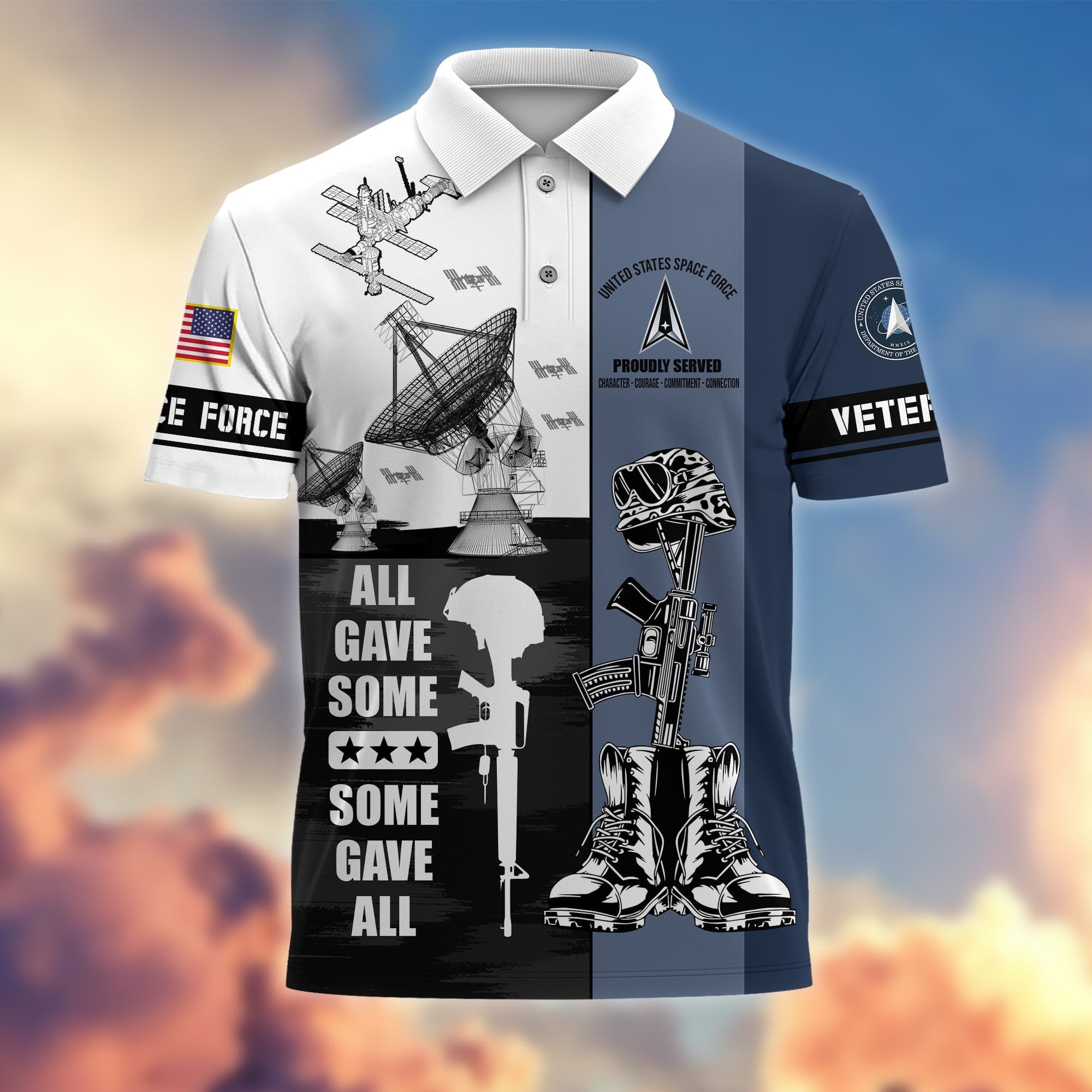 Premium All Gave Some Some Gave All US Veterans Polo Shirt APVC130303