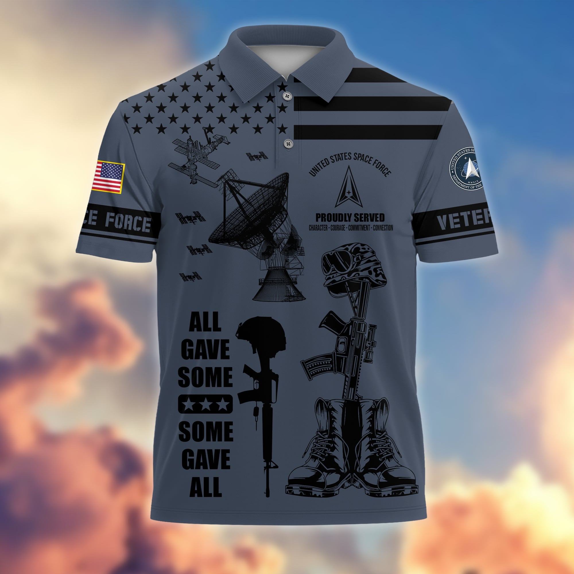 Premium All Gave Some Some Gave All US Veterans Polo Shirt APVC190301