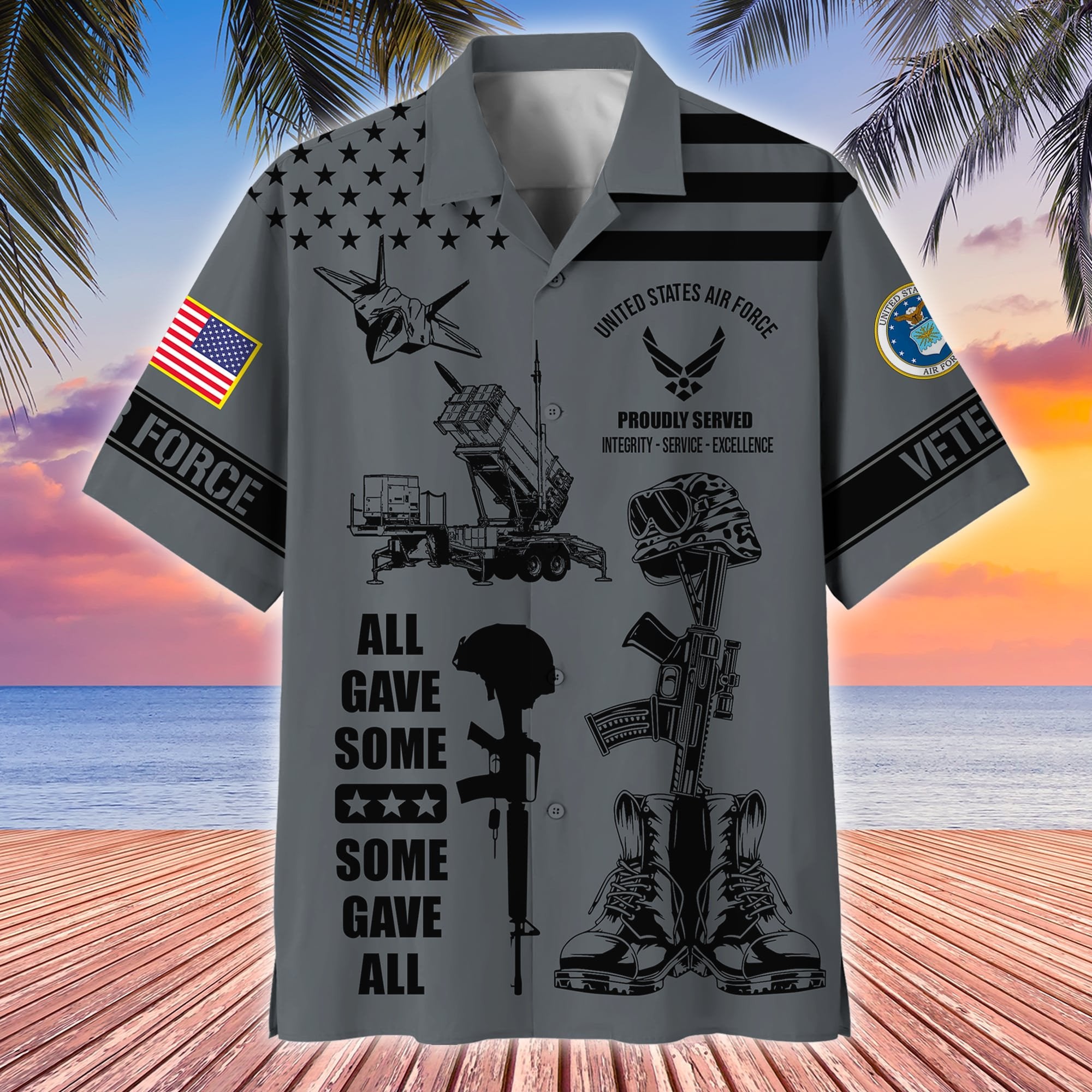 Premium All Gave Some Some Gave All US Veterans Hawaii Shirt APVC190302
