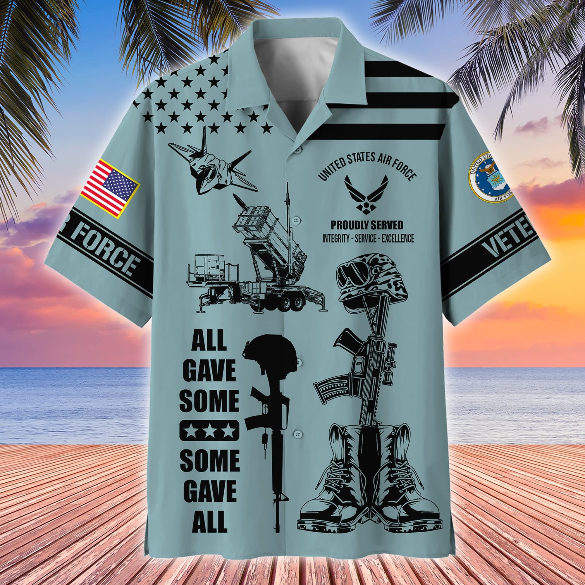 Premium All Gave Some Some Gave All US Veterans Hawaii Shirt APVC190302
