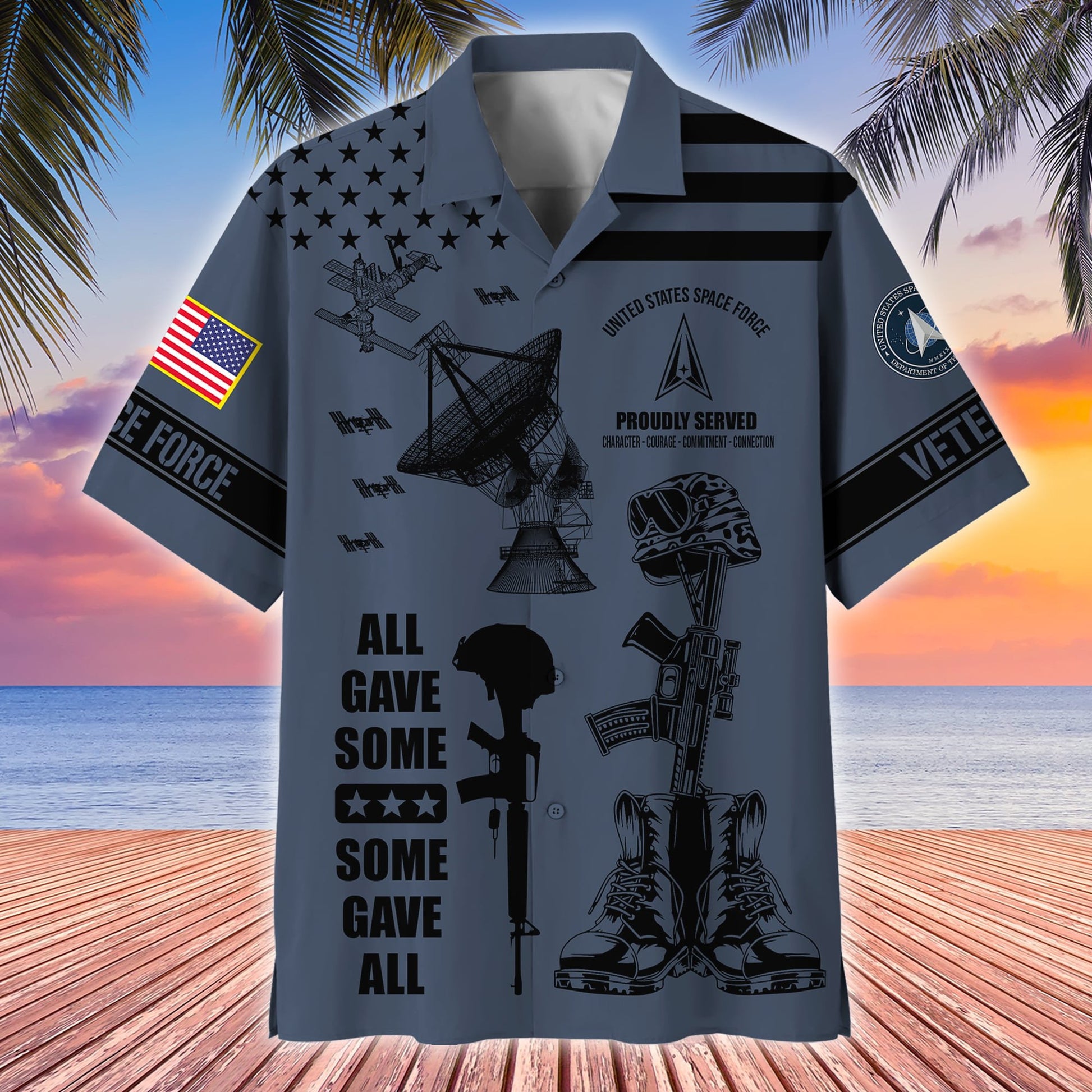 Premium All Gave Some Some Gave All US Veterans Hawaii Shirt APVC190302