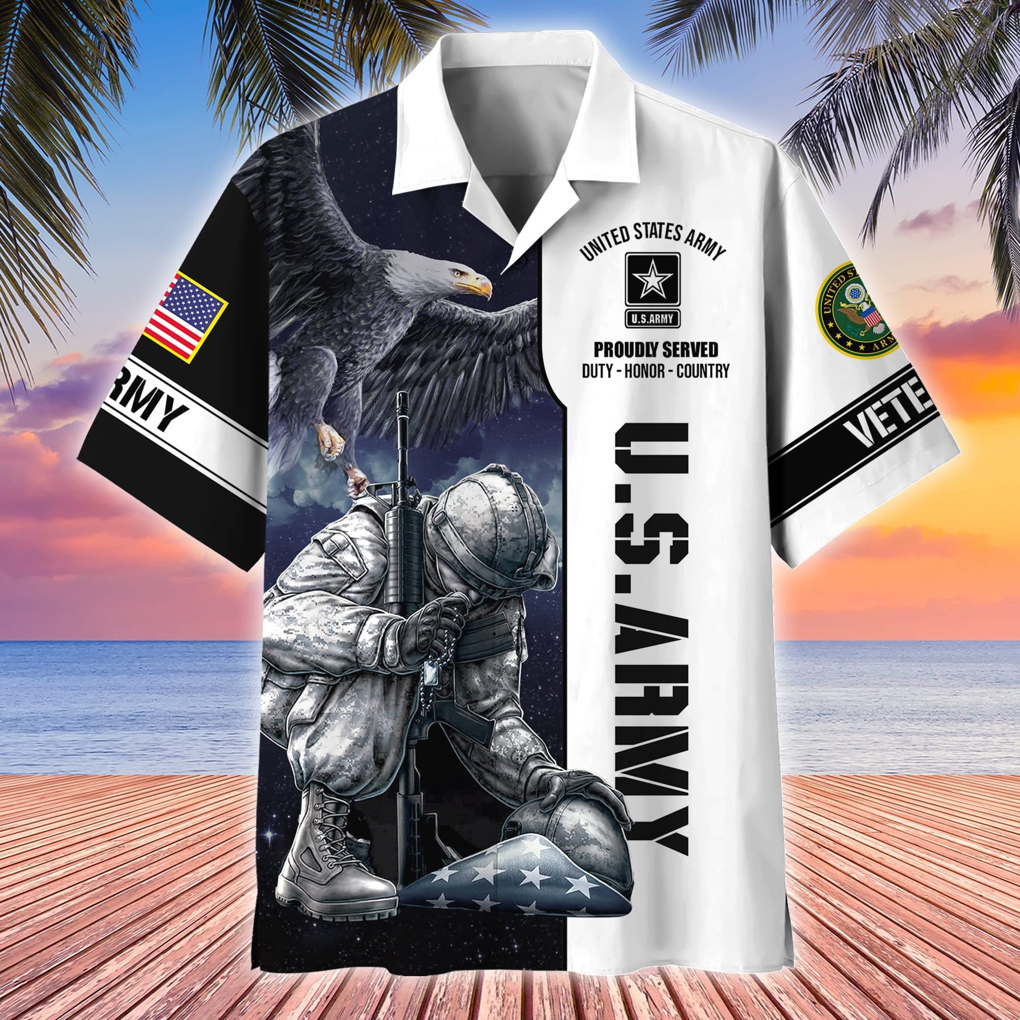Premium Honoring All Who Served US Veterans Hawaii Shirt APVC210302