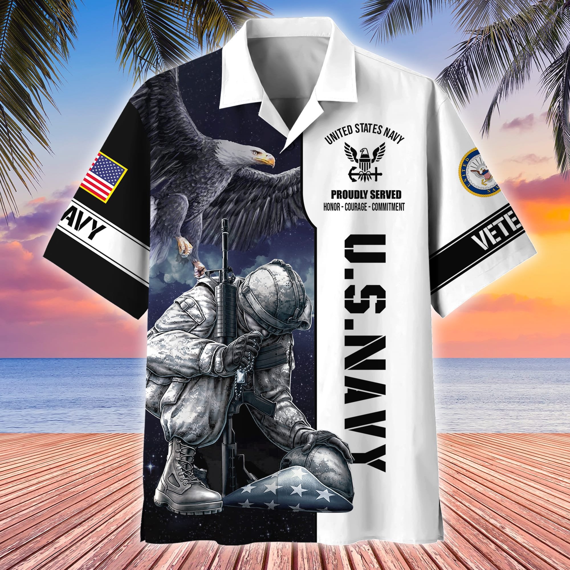 Premium Honoring All Who Served US Veterans Hawaii Shirt APVC210302