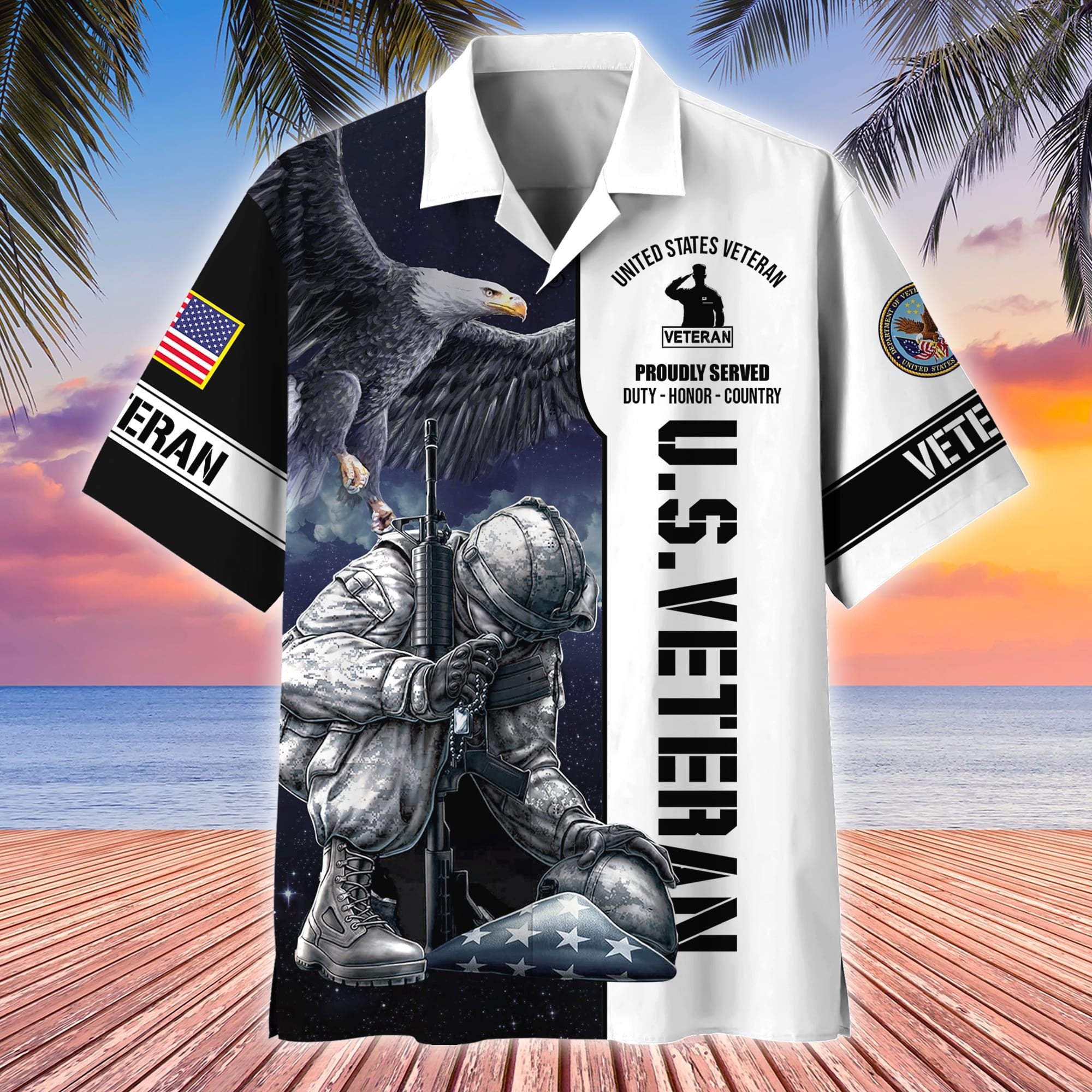 Premium Honoring All Who Served US Veterans Hawaii Shirt APVC210302