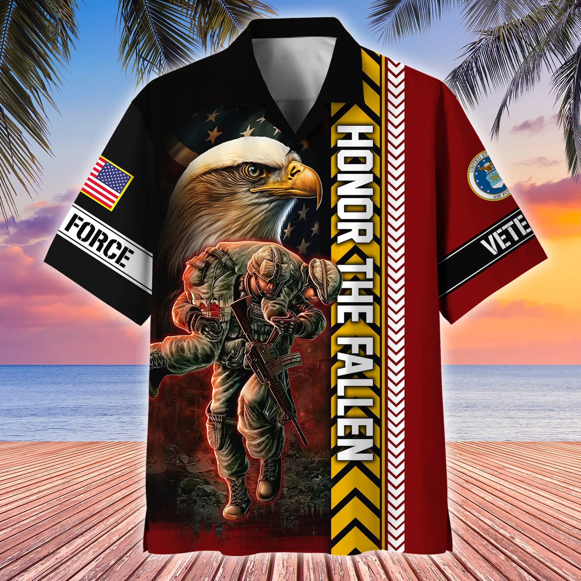 Premium Honor The Fallen US Veterans Hawaii Shirt APVC210303