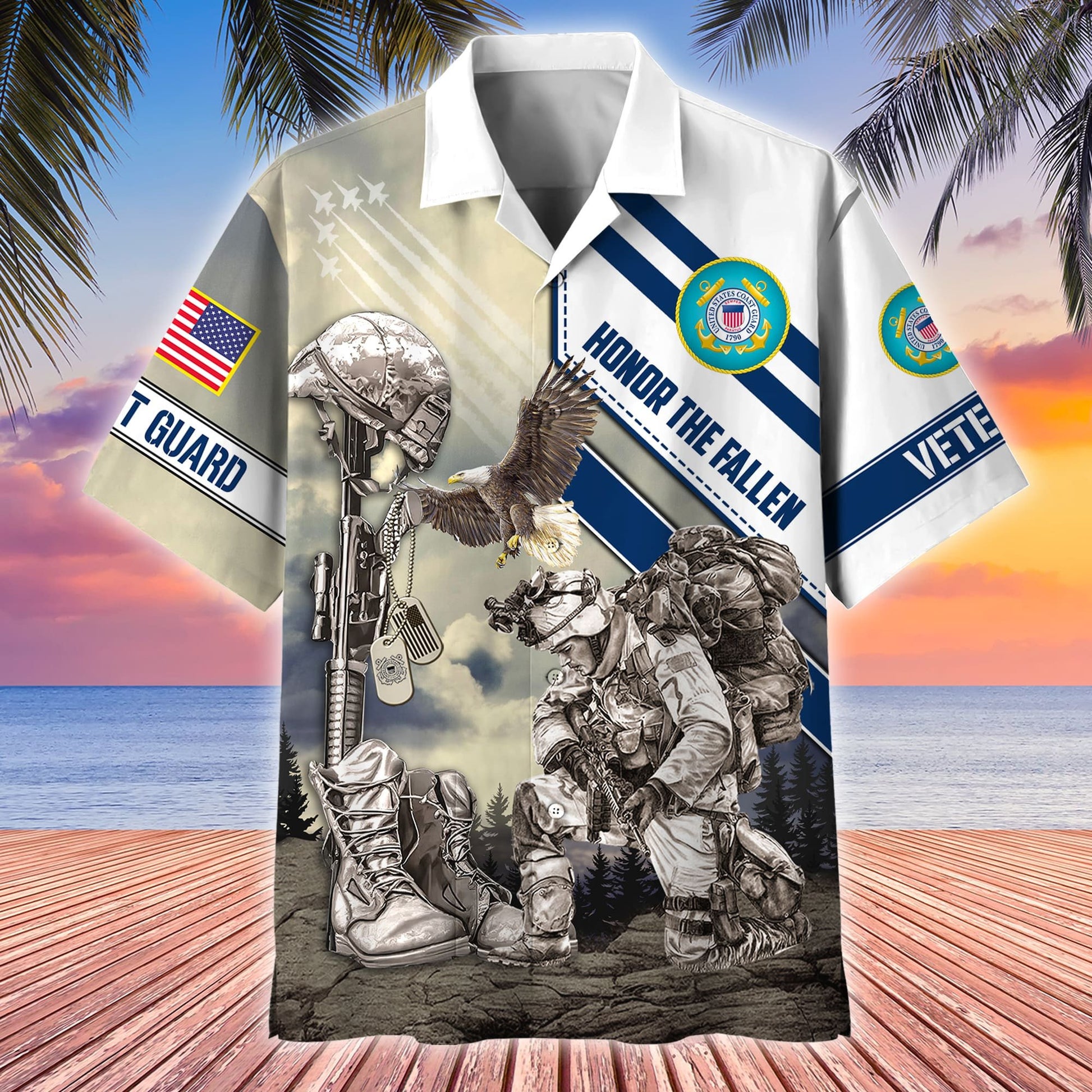 Premium Honor The Fallen US Veterans Hawaii Shirt APVC020401